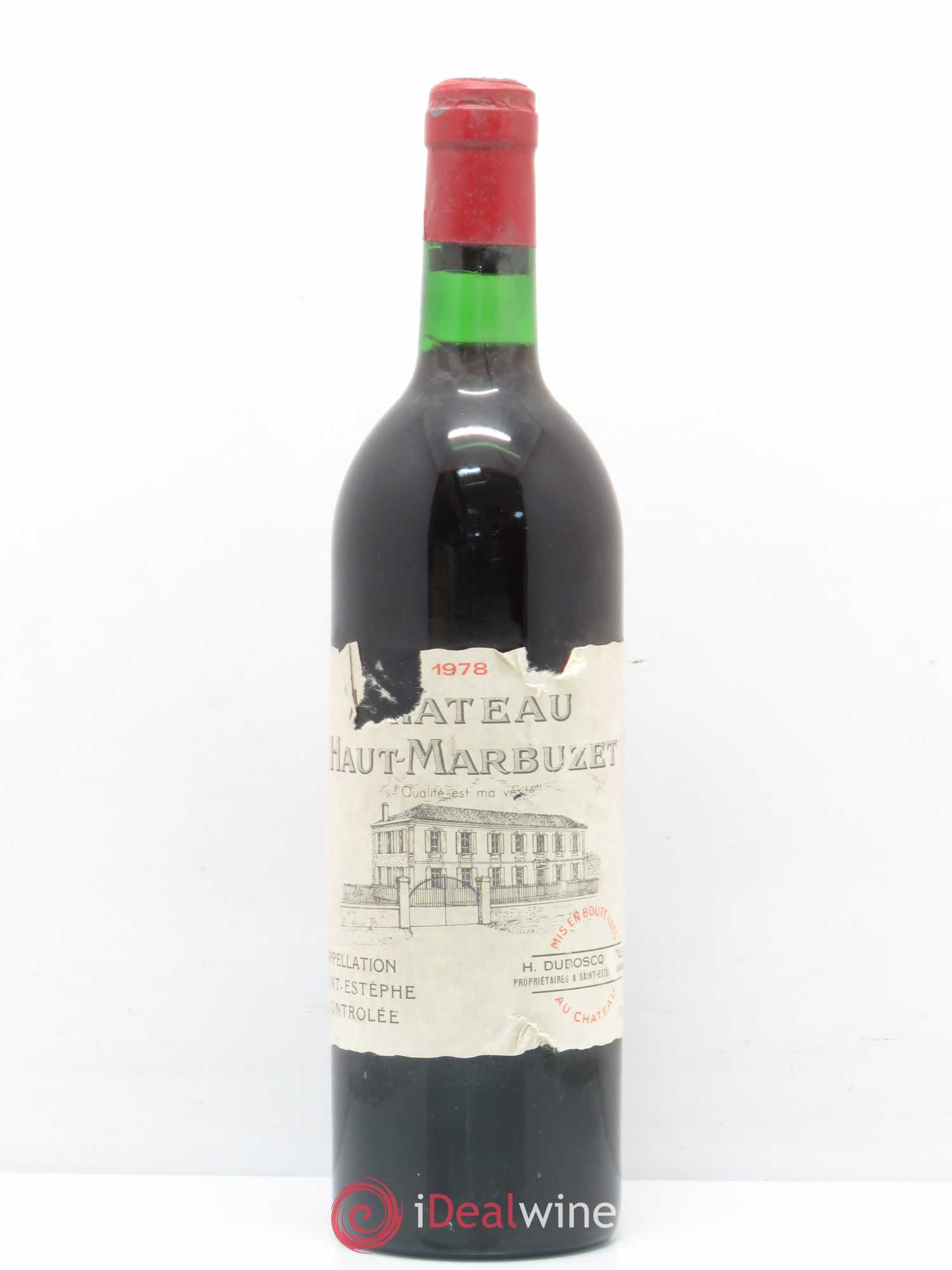 Château Haut Marbuzet 1978 - Lot de 1 bouteille - 0