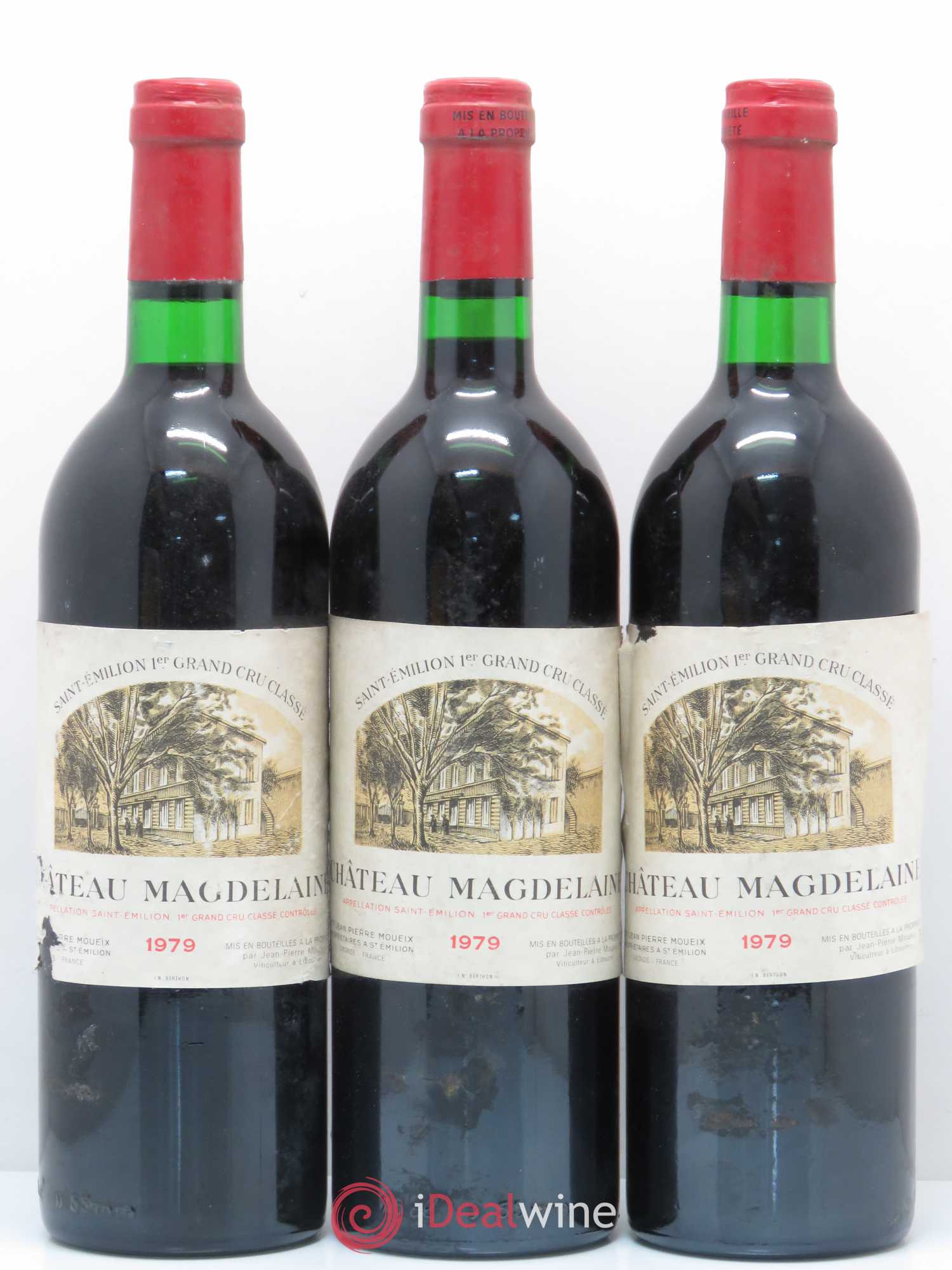 Château Magdelaine 1979 - Lot de 3 bouteilles - 0