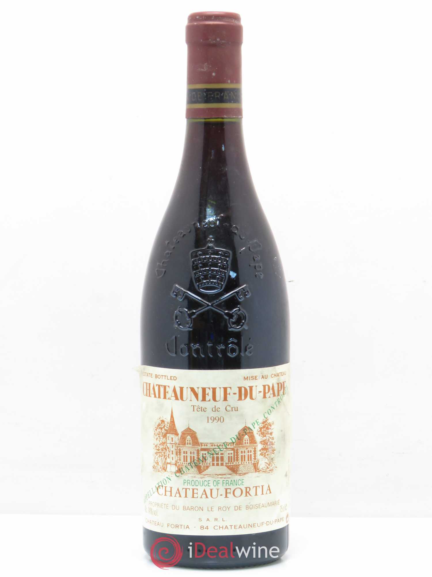 Châteauneuf-du-Pape Château Fortia Tête de Cru 1990 - Lot de 1 bouteille - 0