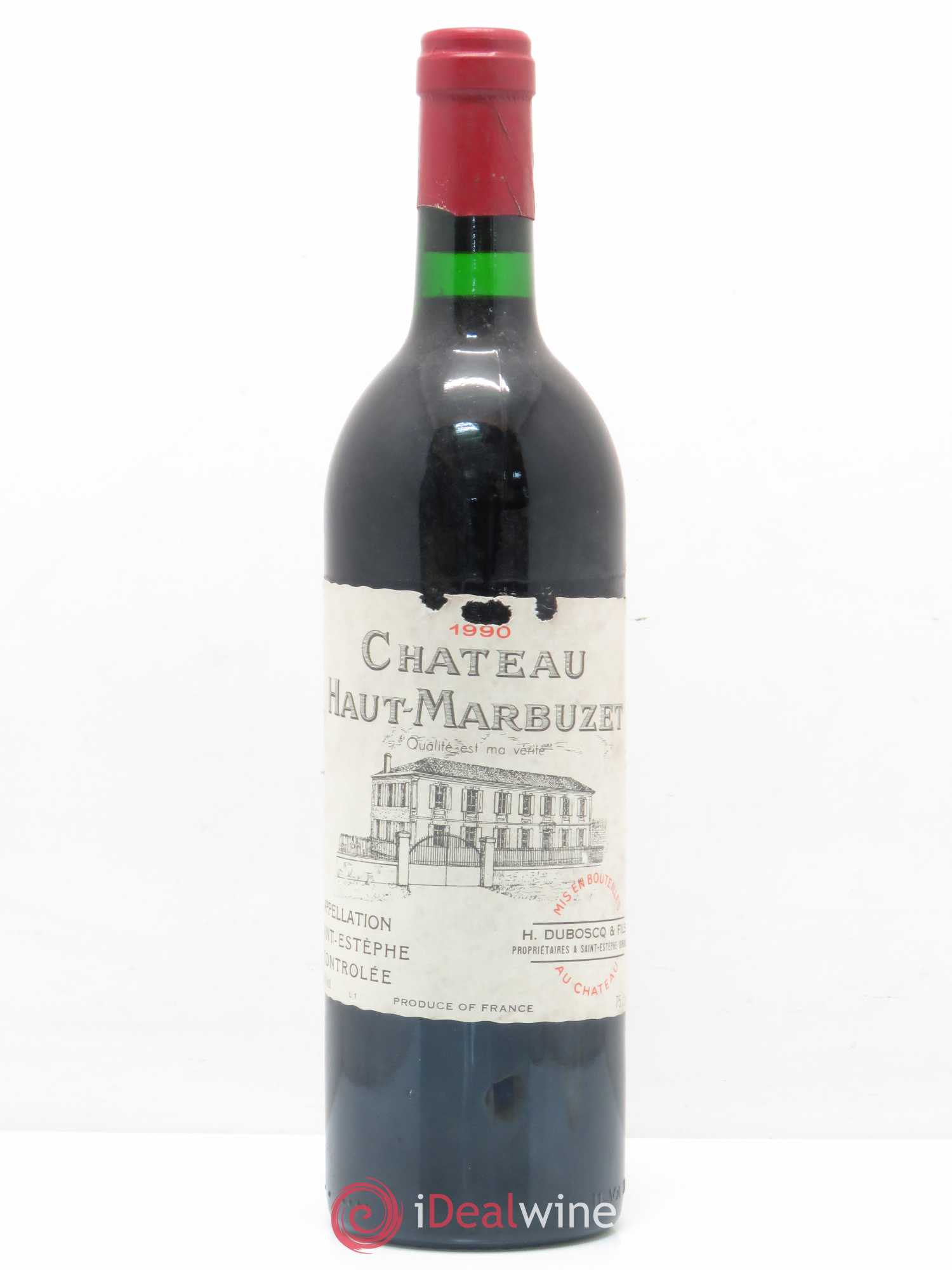 Château Haut Marbuzet 1990 - Lot de 1 bouteille - 0