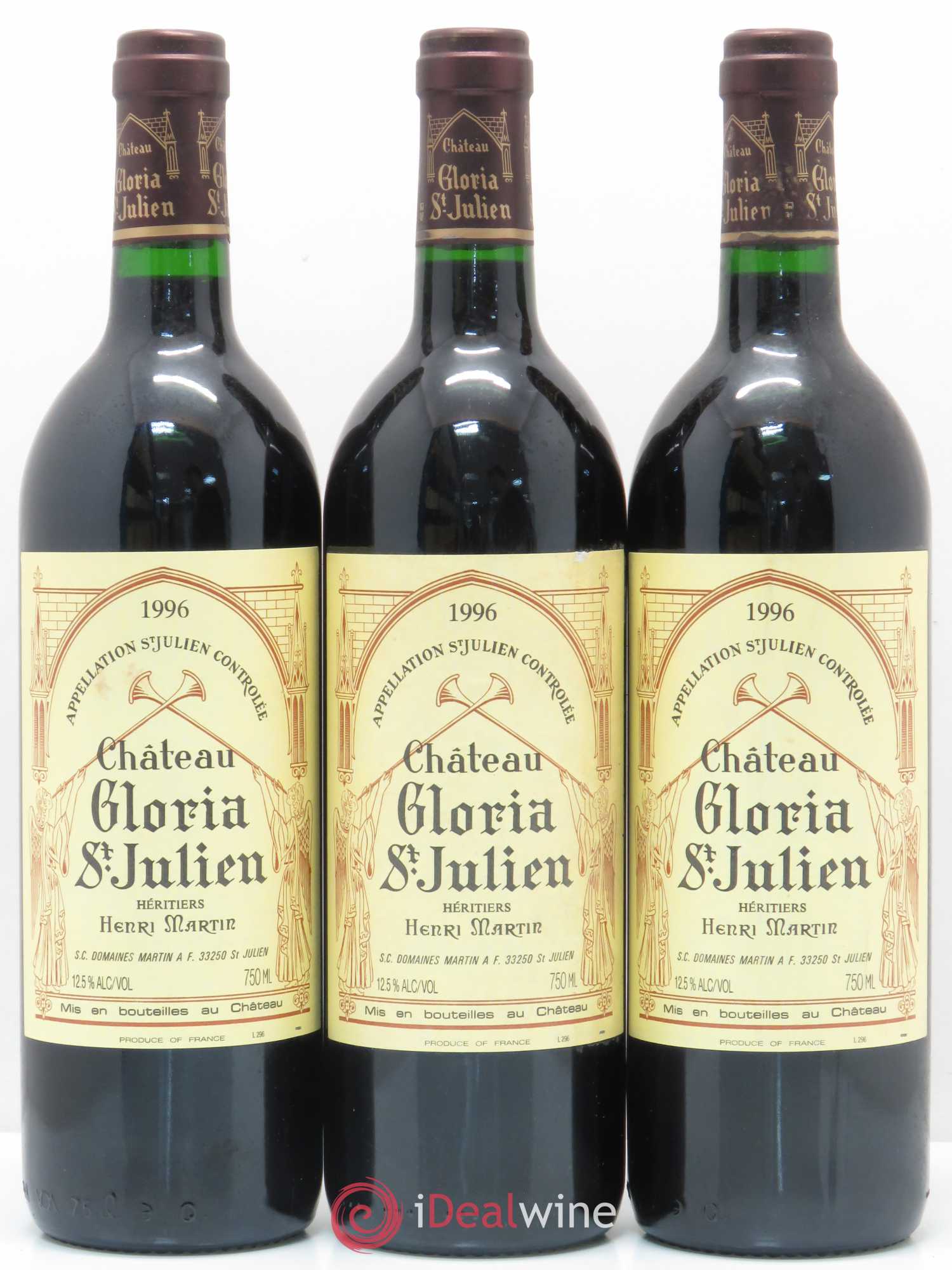 Château Gloria 1996 - Lot de 12 bouteilles - 1