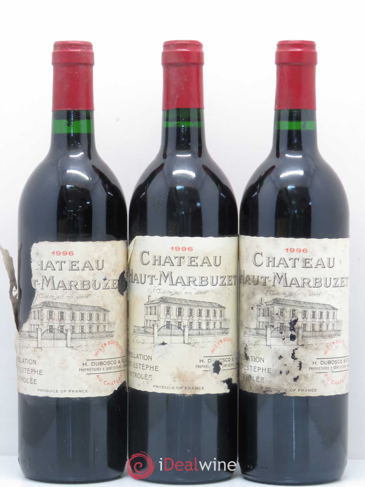 Château Haut Marbuzet 1996 - Lot de 12 bouteilles - 3