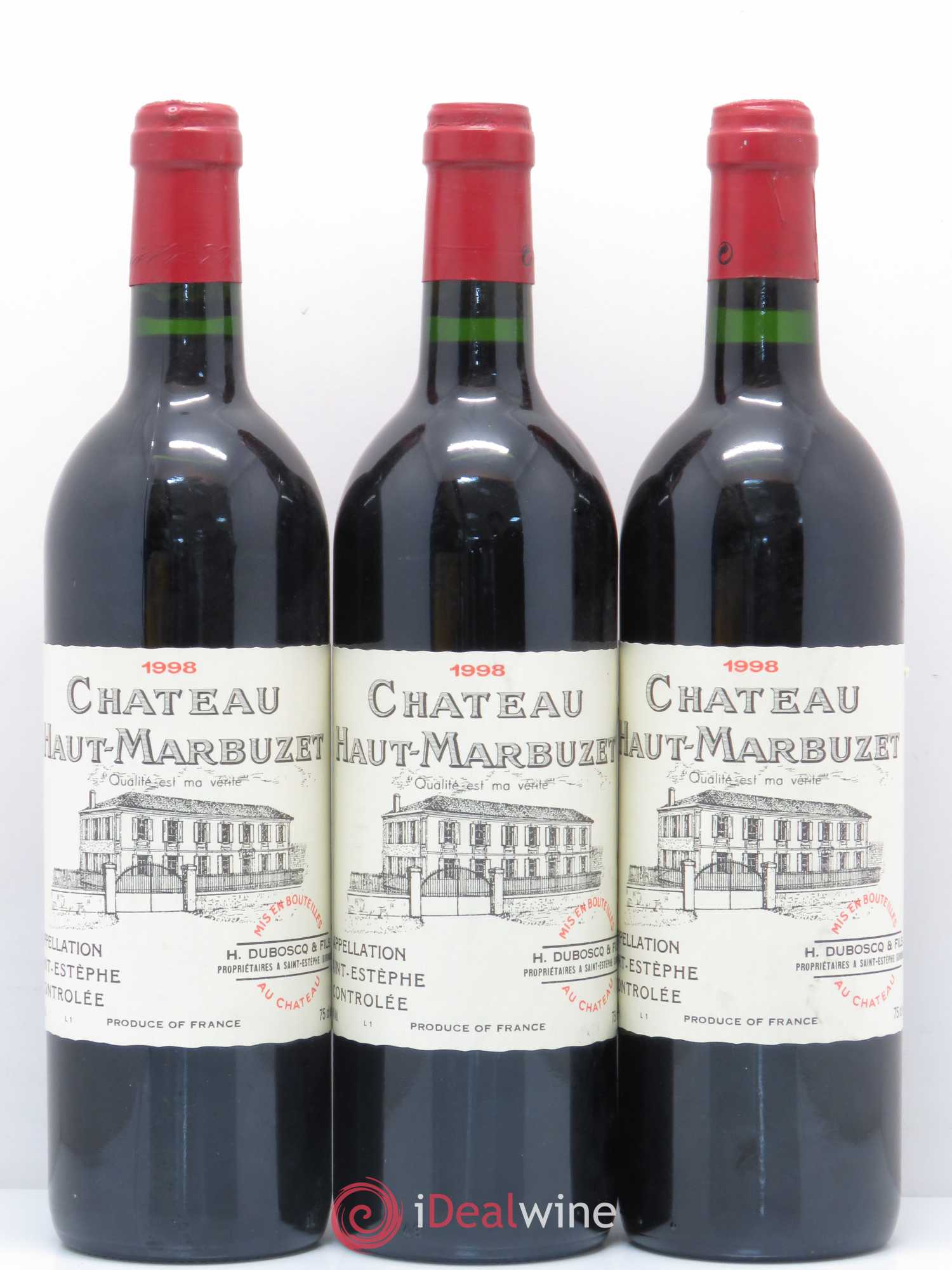 Château Haut Marbuzet 1998 - Lot de 6 bouteilles - 2