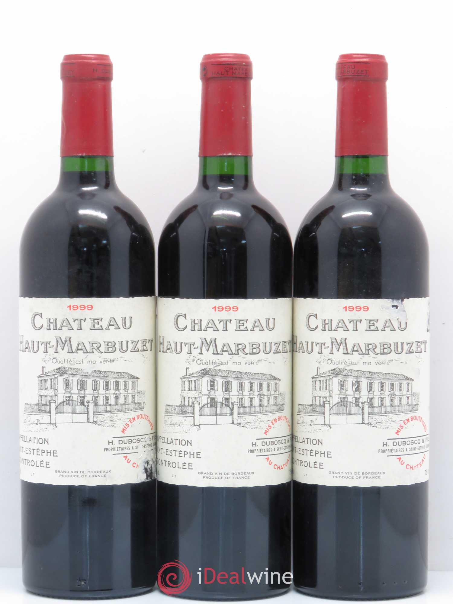 Château Haut Marbuzet 1999 - Lot de 12 bouteilles - 1