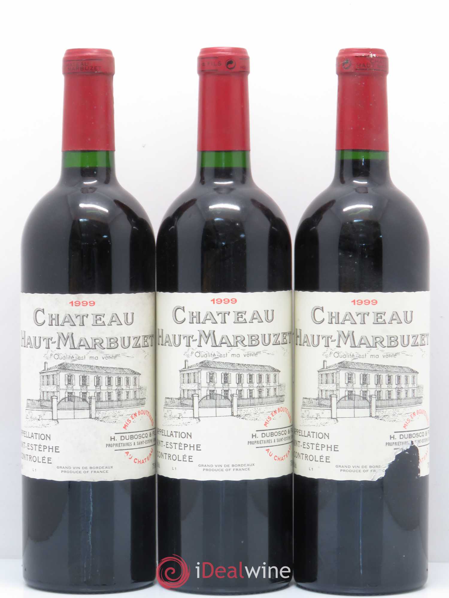 Château Haut Marbuzet 1999 - Lot de 12 bouteilles - 3