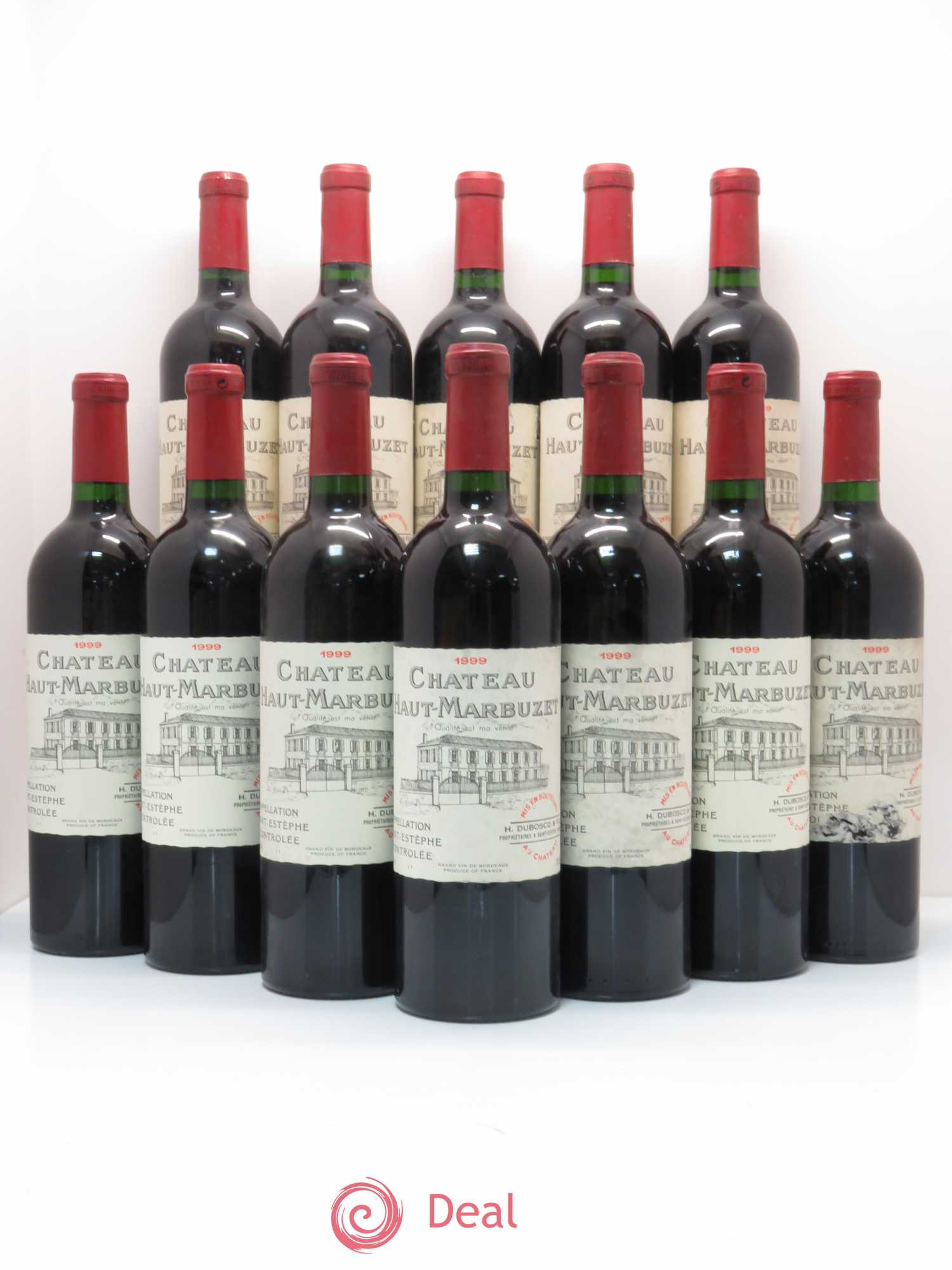 Château Haut Marbuzet 1999 - Lot de 12 bouteilles - 0