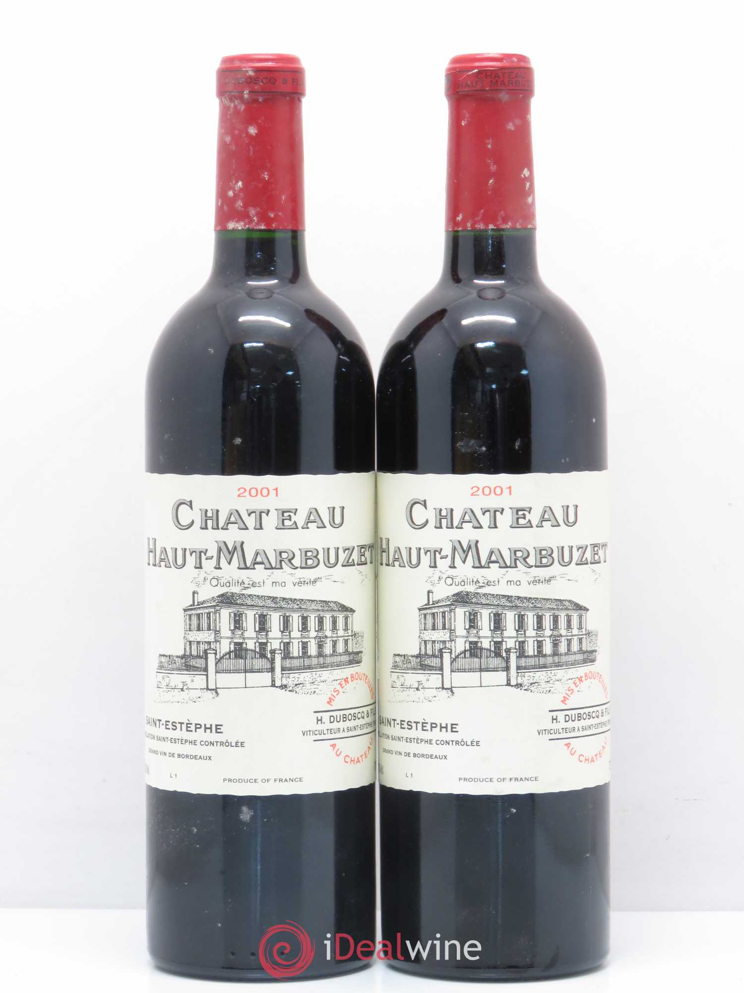 Château Haut Marbuzet 2001 - Lot de 2 bouteilles - 0
