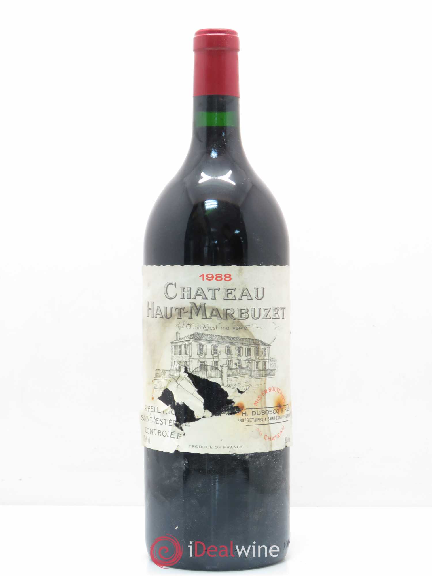 Château Haut Marbuzet 1988 - Lot de 1 magnum - 0