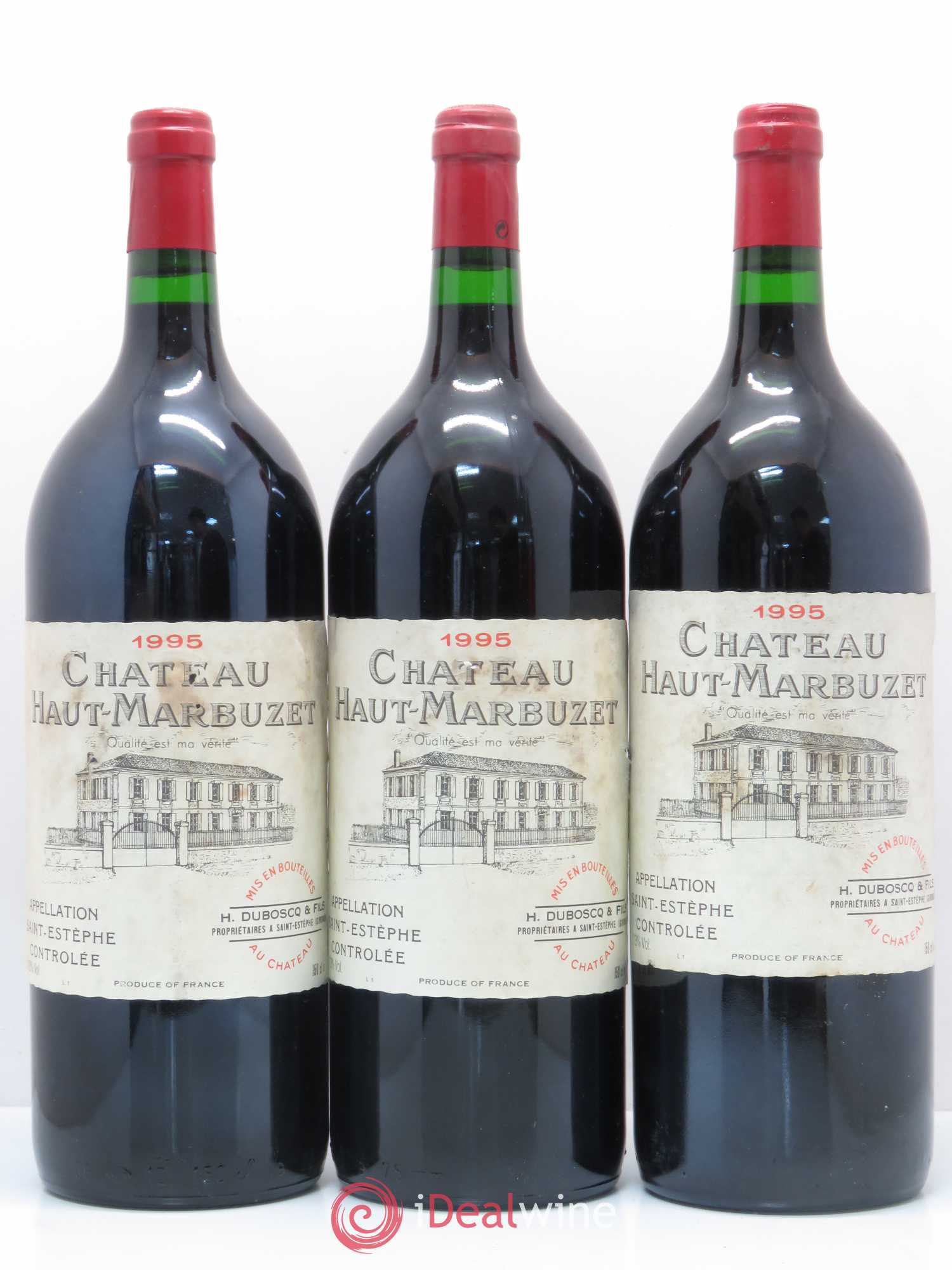 Château Haut Marbuzet 1995 - Lot de 6 magnums - 2