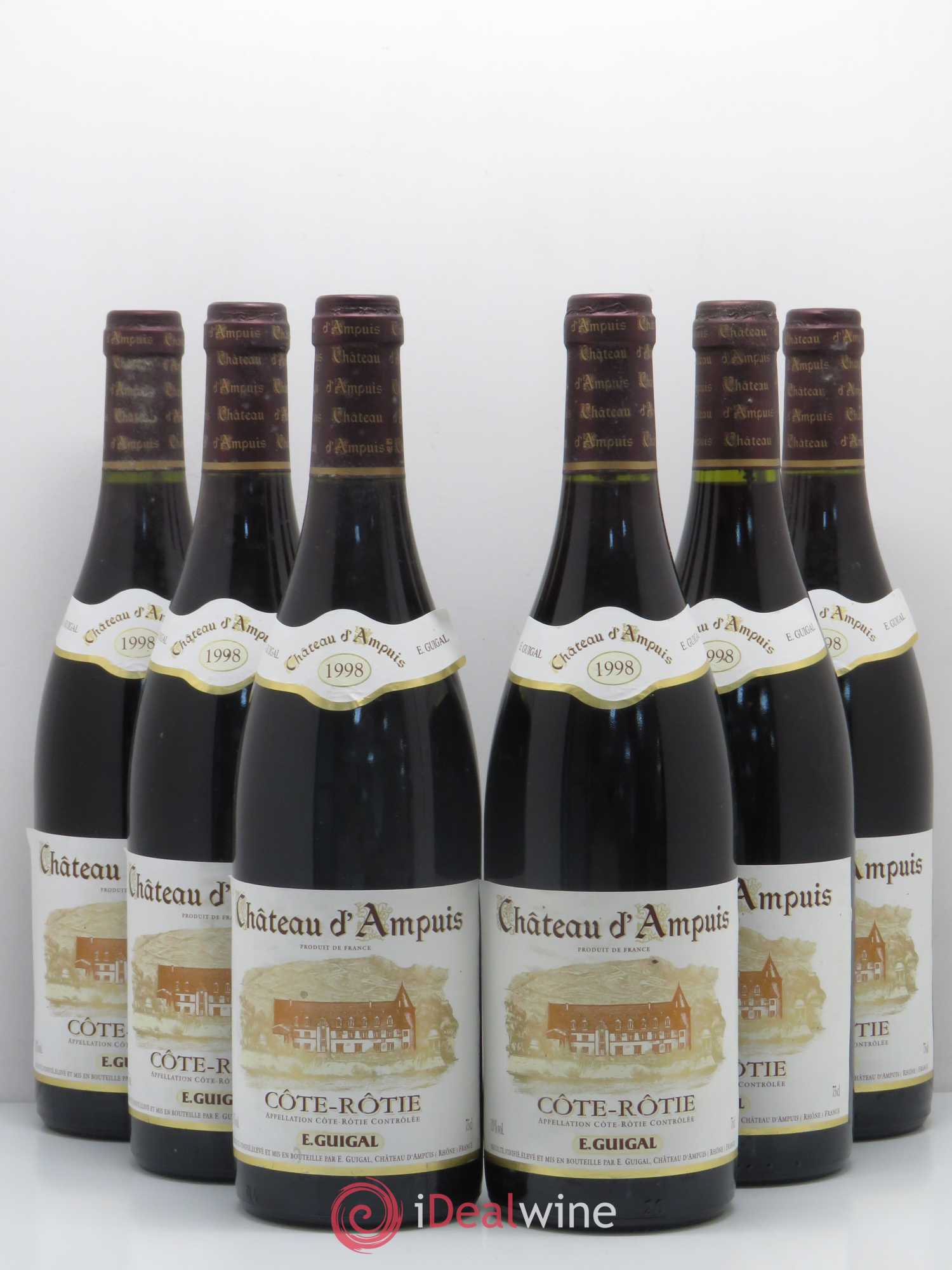 Côte-Rôtie Château d'Ampuis Guigal 1998 - Lot de 6 bouteilles - 0