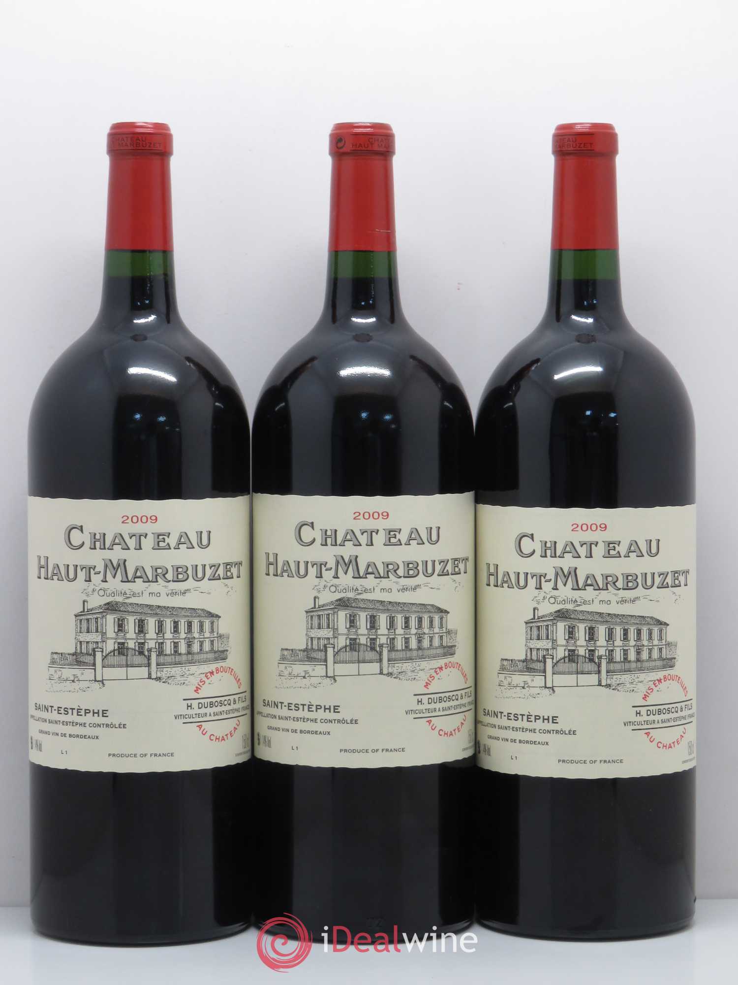 Château Haut Marbuzet 2009 - Lot de 6 magnums - 1