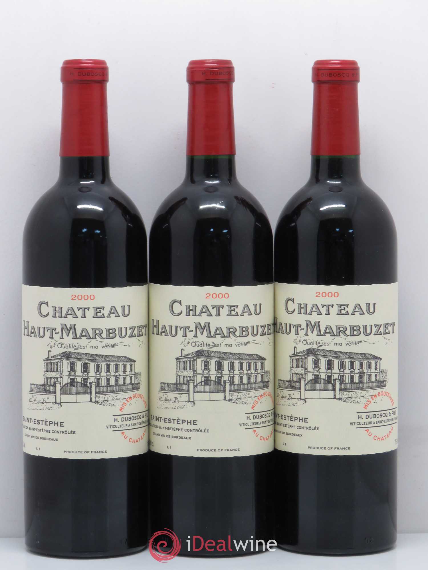 Château Haut Marbuzet 2000 - Lot de 12 bouteilles - 1