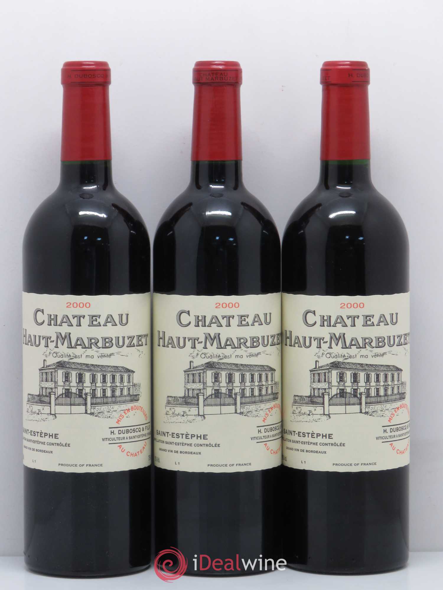 Château Haut Marbuzet 2000 - Lot de 12 bouteilles - 2