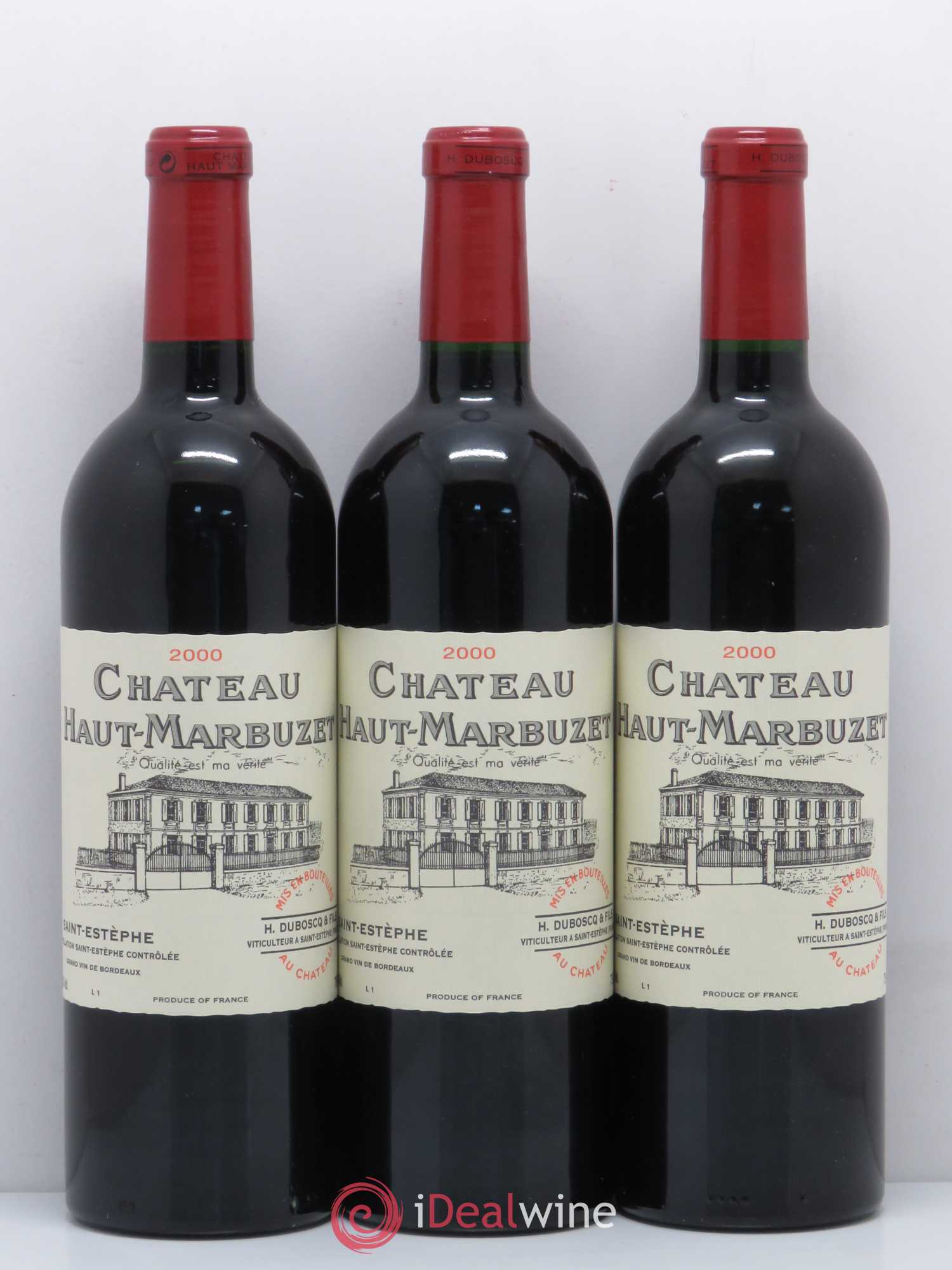 Château Haut Marbuzet 2000 - Lot de 12 bouteilles - 1