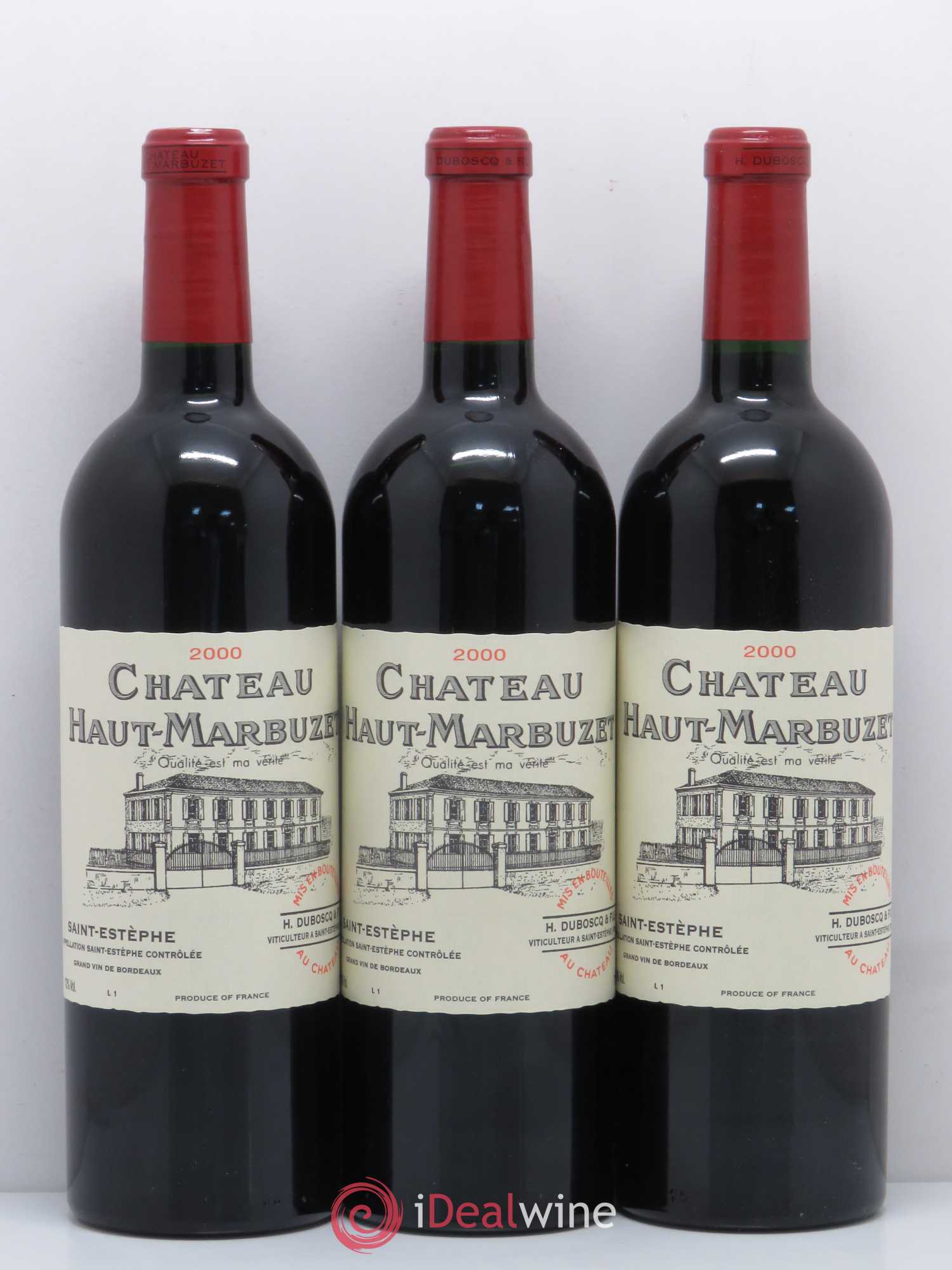 Château Haut Marbuzet 2000 - Lot de 12 bouteilles - 2