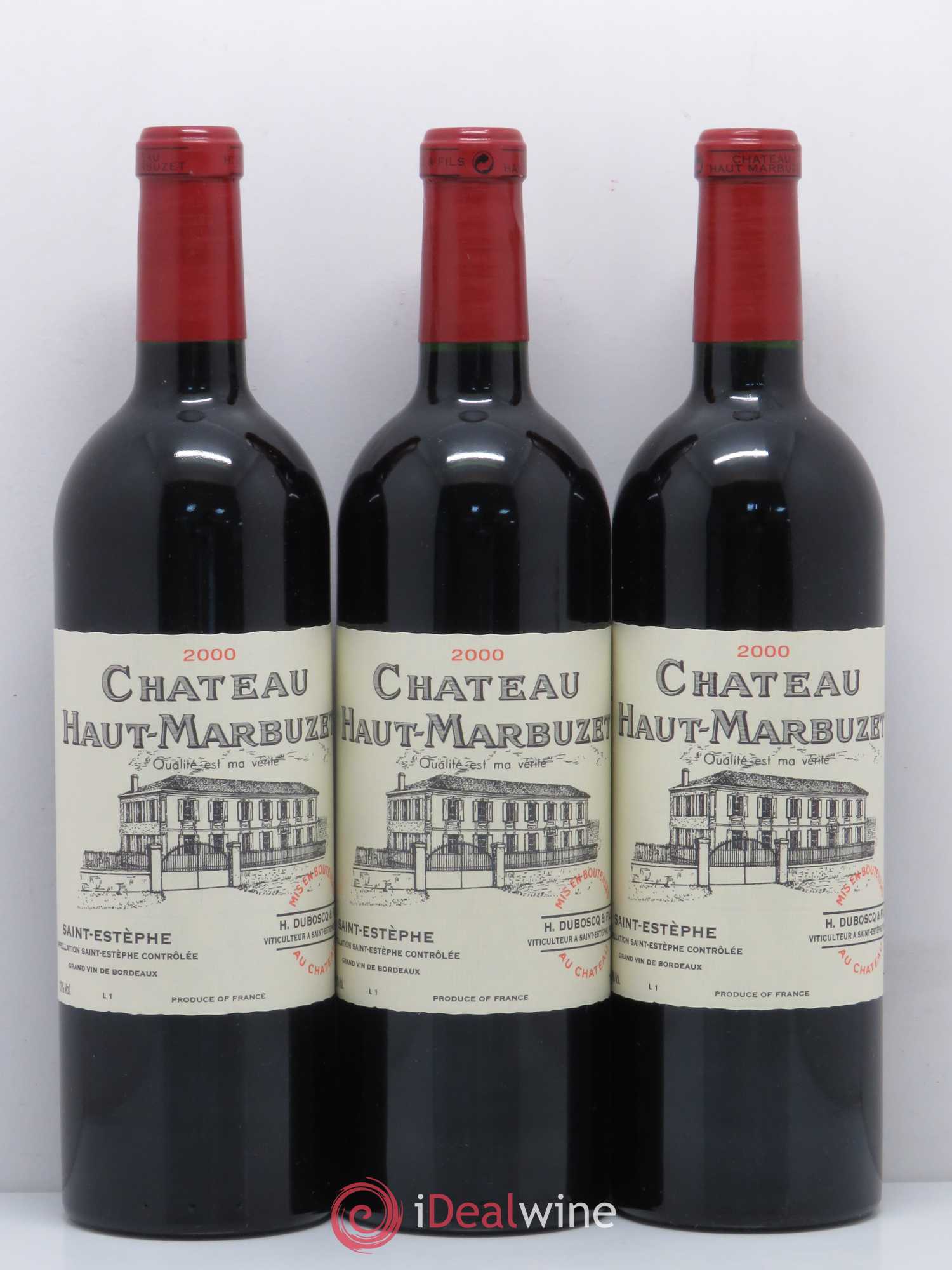 Château Haut Marbuzet 2000 - Lot de 12 bouteilles - 3
