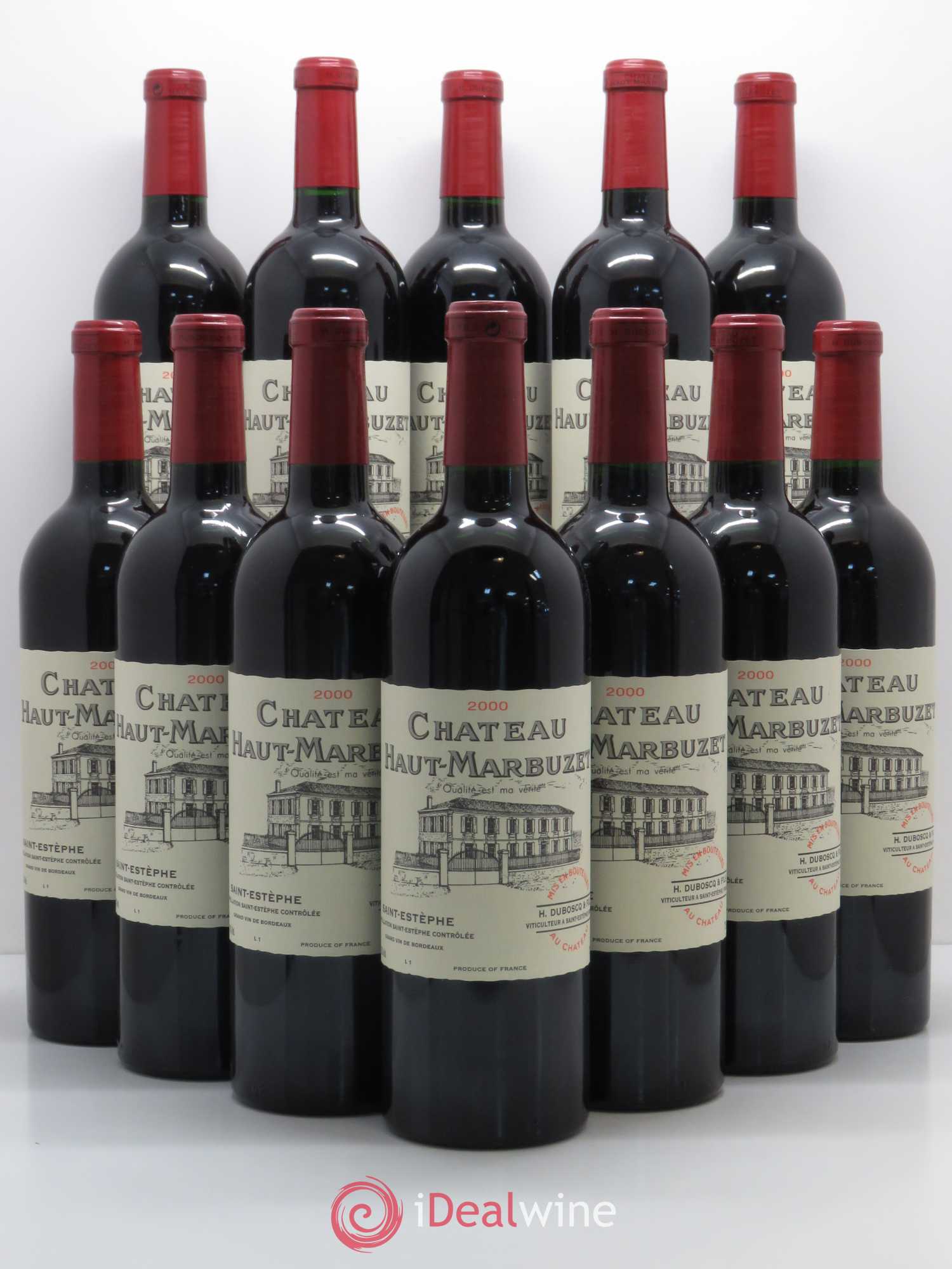 Château Haut Marbuzet 2000 - Lot de 12 bouteilles - 0