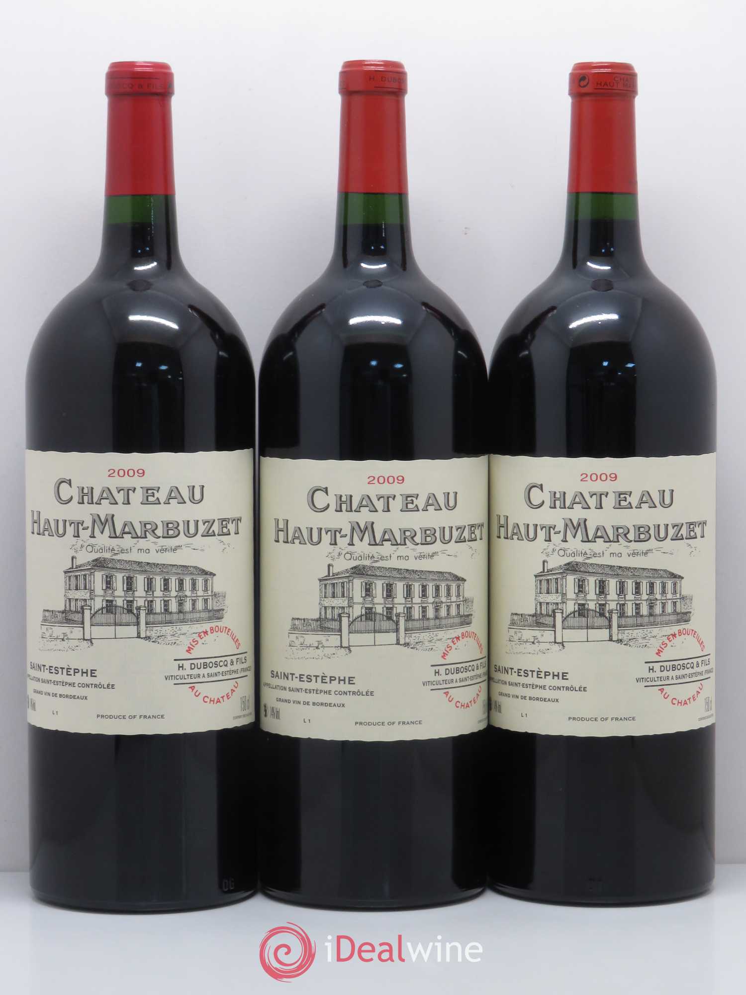 Château Haut Marbuzet 2009 - Lot de 6 magnums - 1