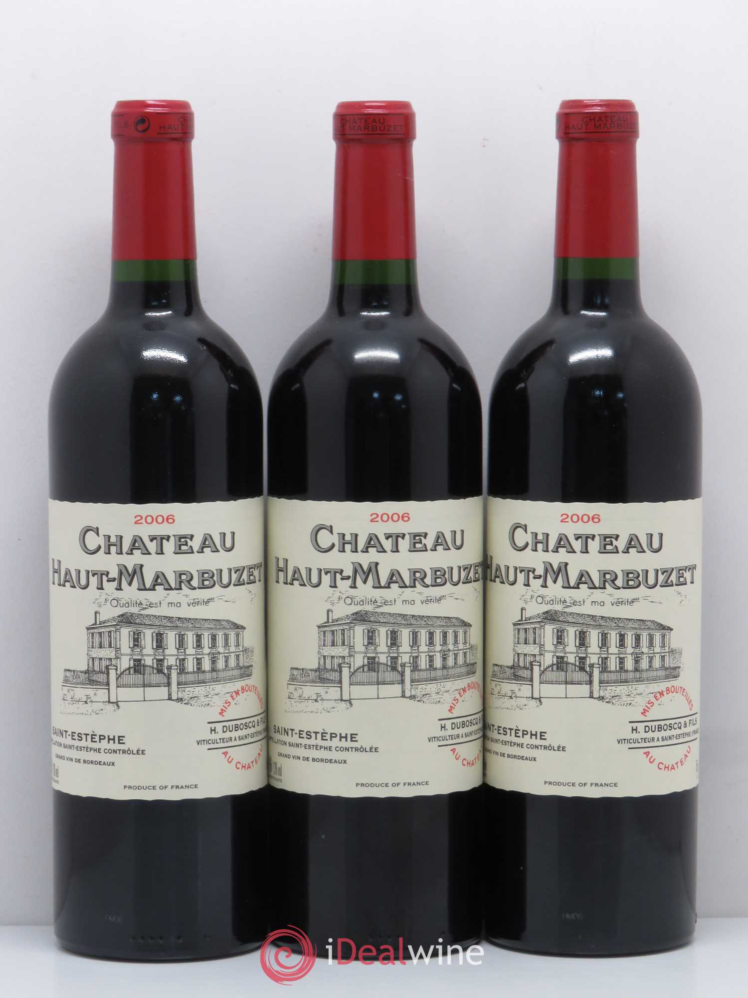 Château Haut Marbuzet 2006 - Lot de 12 bouteilles - 1