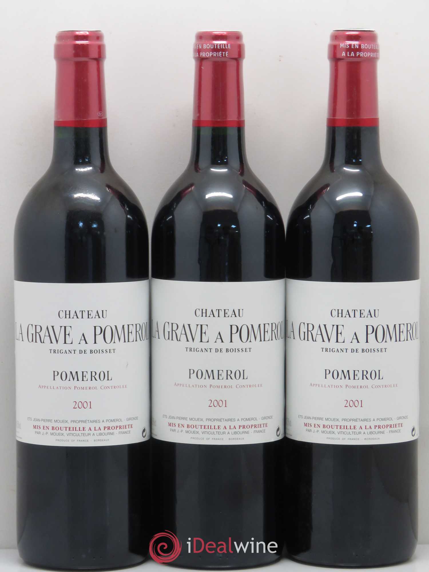 Château La Grave à Pomerol (Trigant de Boisset) 2001 - Lot de 12 bouteilles - 4
