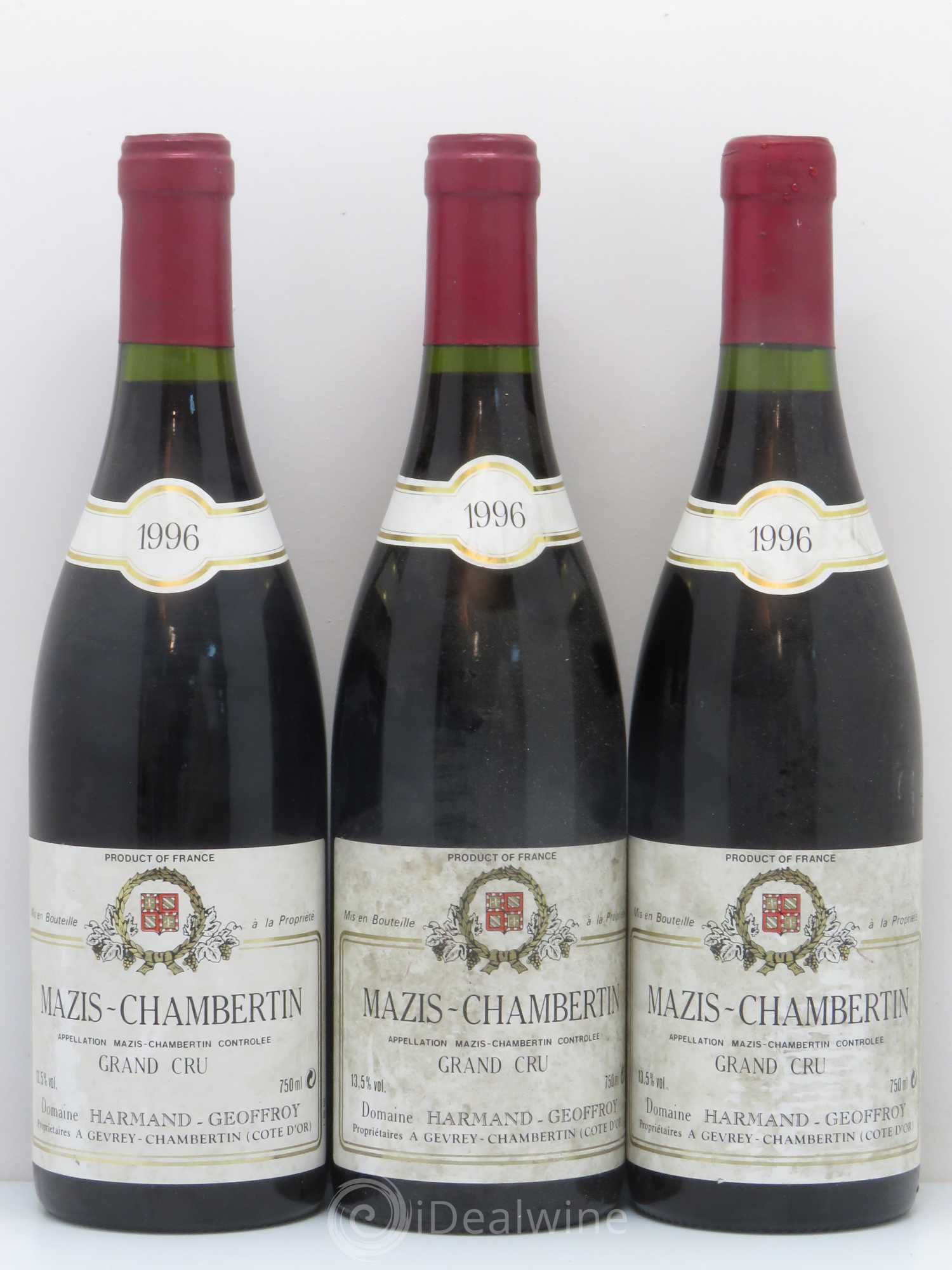 Mazis-Chambertin Grand Cru Domaine Geoffroy (sans prix de réserve) 1996 - Posten von 6 Flaschen - 1