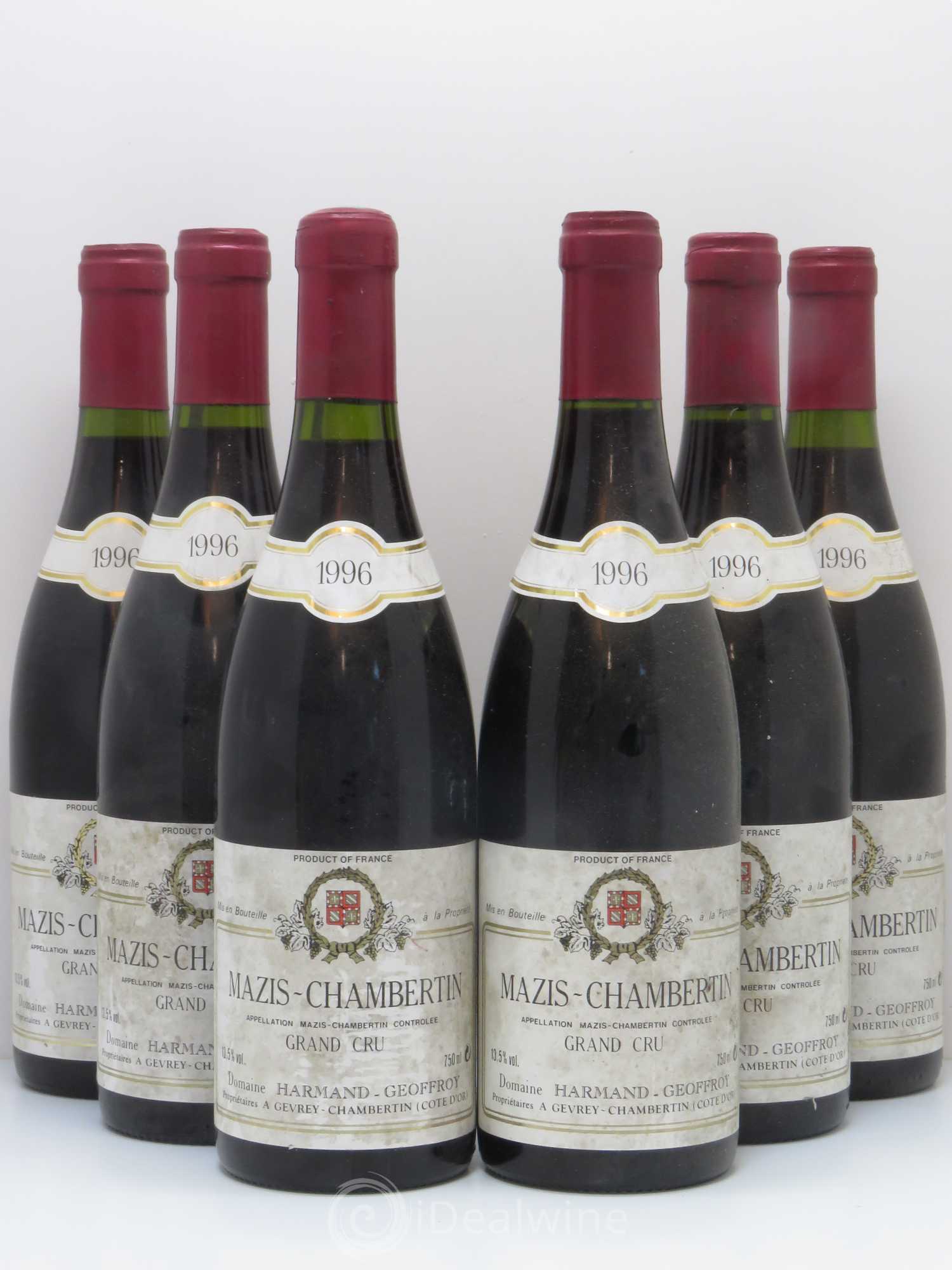 Mazis-Chambertin Grand Cru Domaine Geoffroy (sans prix de réserve) 1996 - Posten von 6 Flaschen - 0