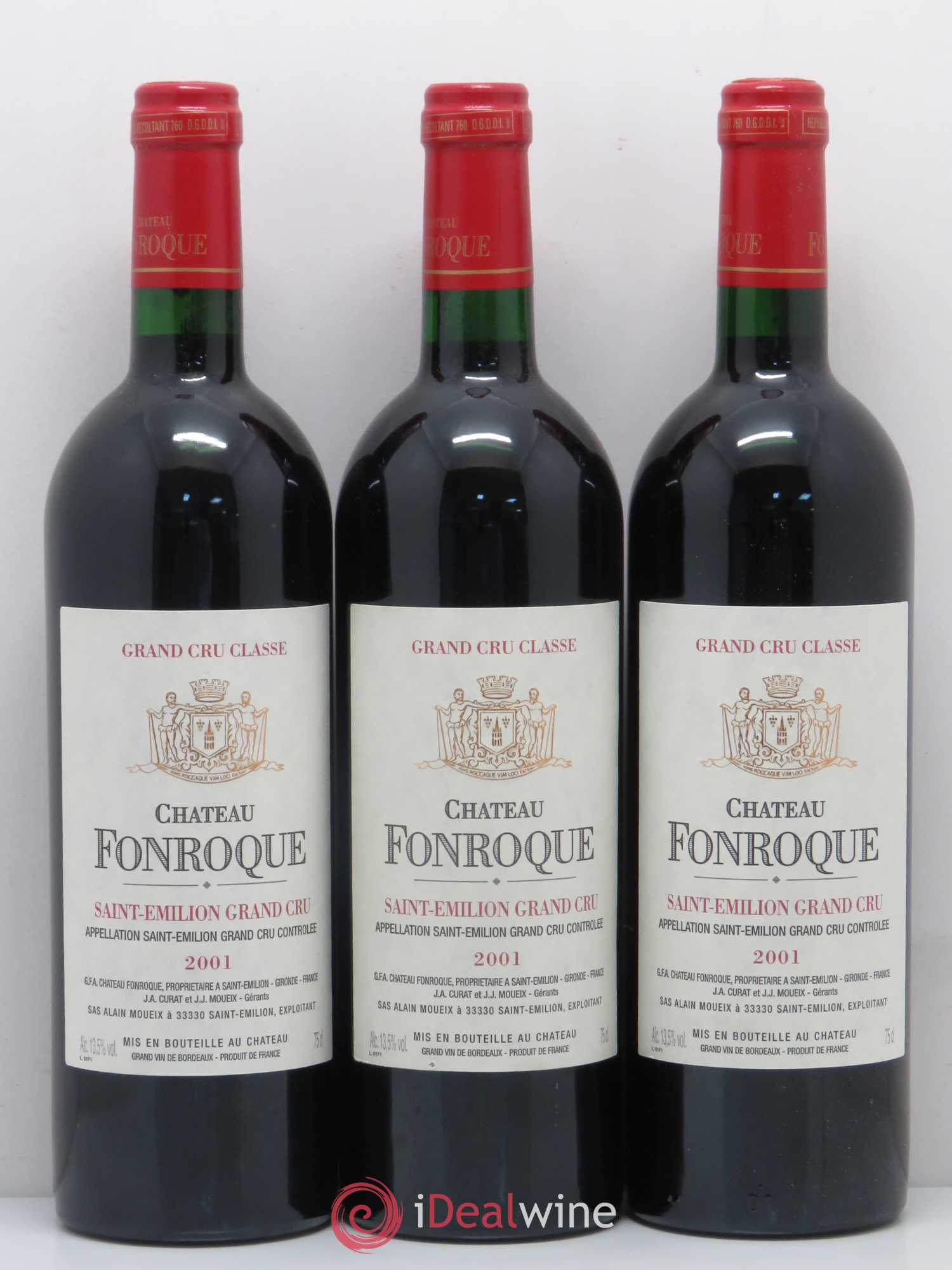 Château Fonroque Grand Cru Classé 2001 - Lot de 12 bouteilles - 2