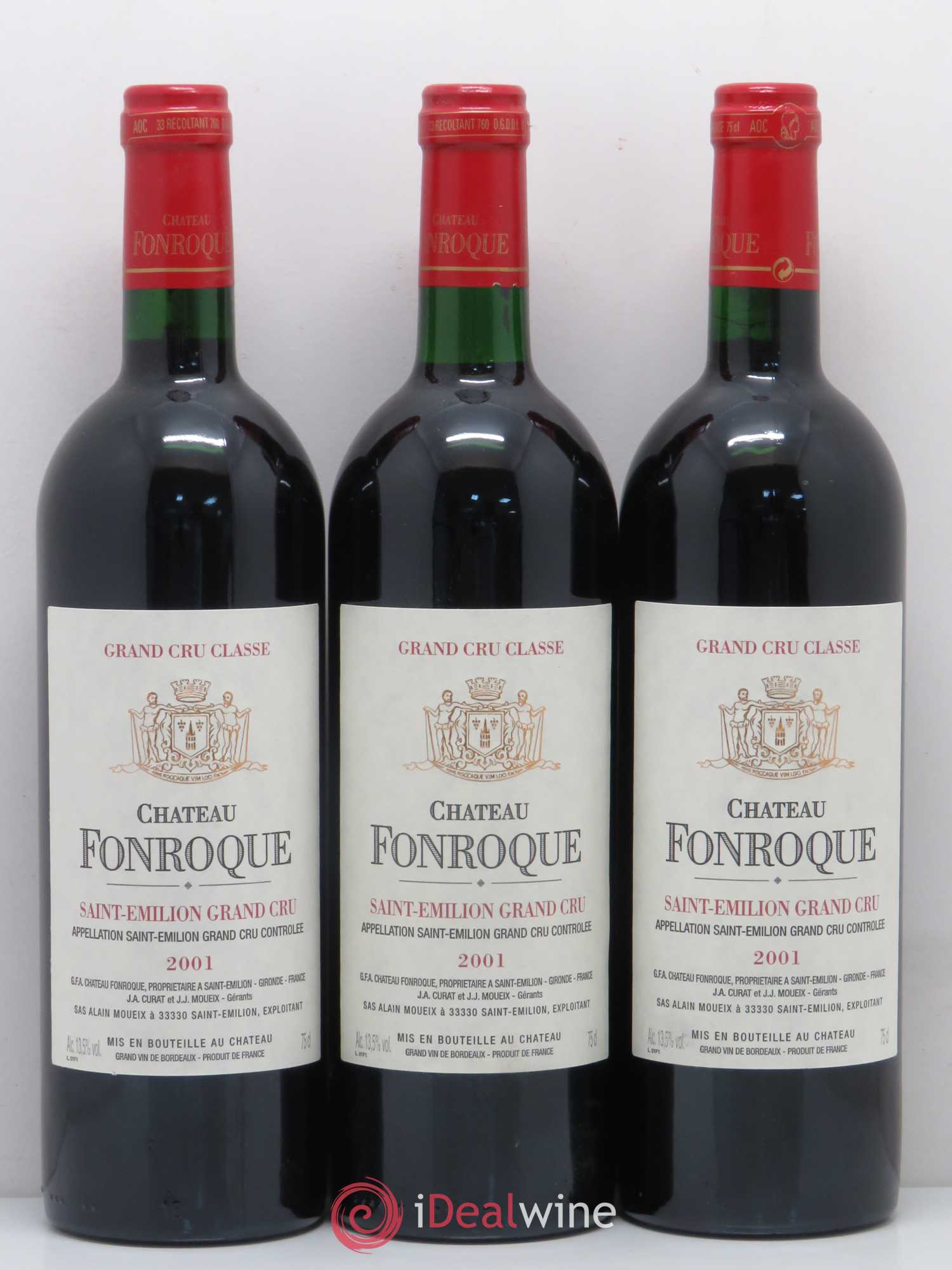 Château Fonroque Grand Cru Classé 2001 - Lot de 12 bouteilles - 3