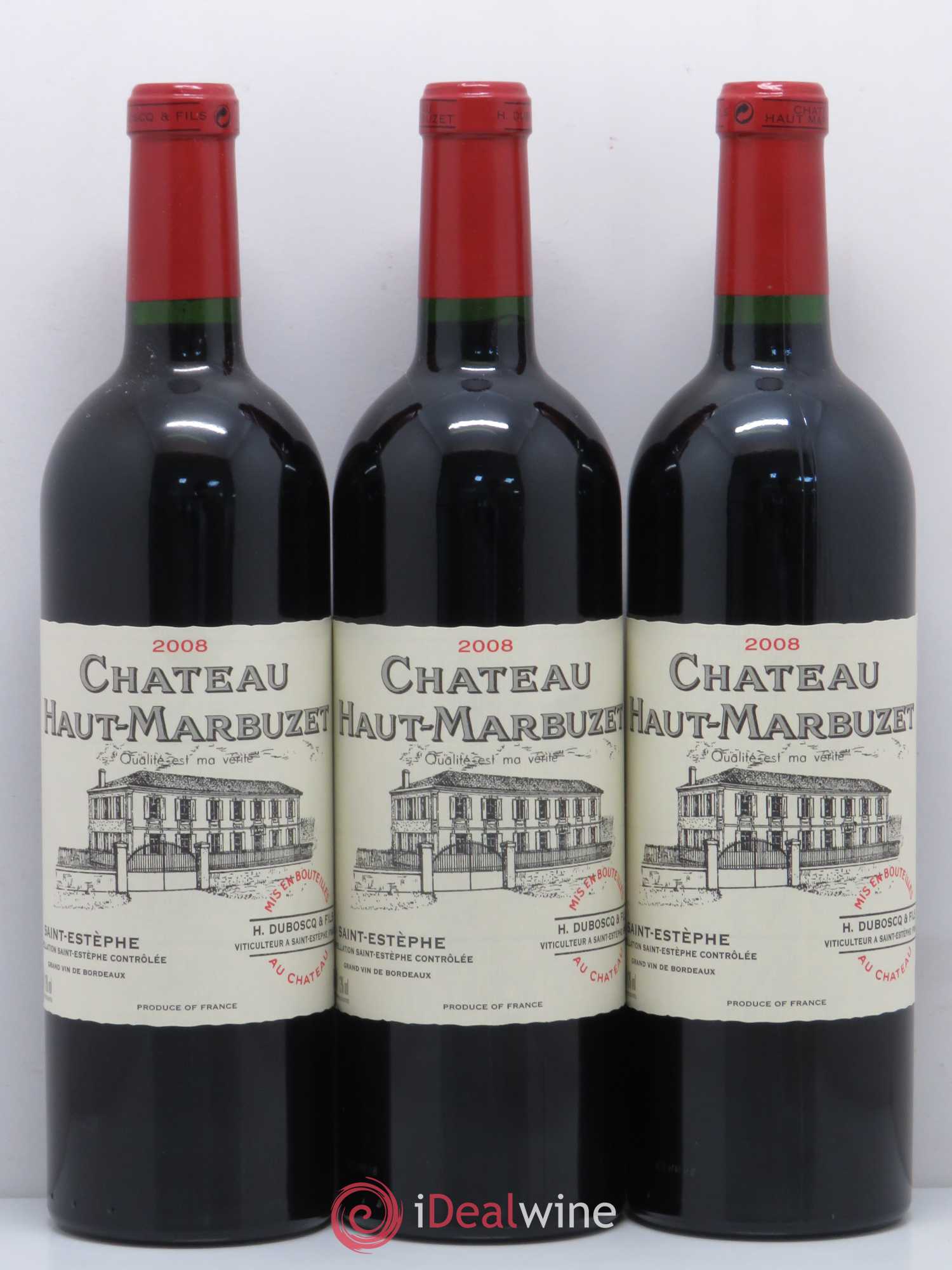 Château Haut Marbuzet 2008 - Lot de 12 bouteilles - 1