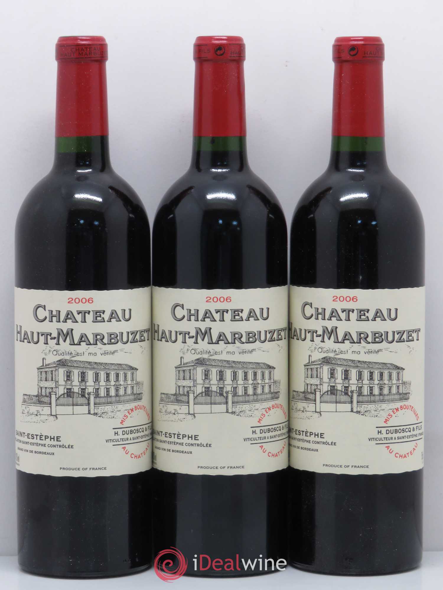 Château Haut Marbuzet 2006 - Lot de 12 bouteilles - 1