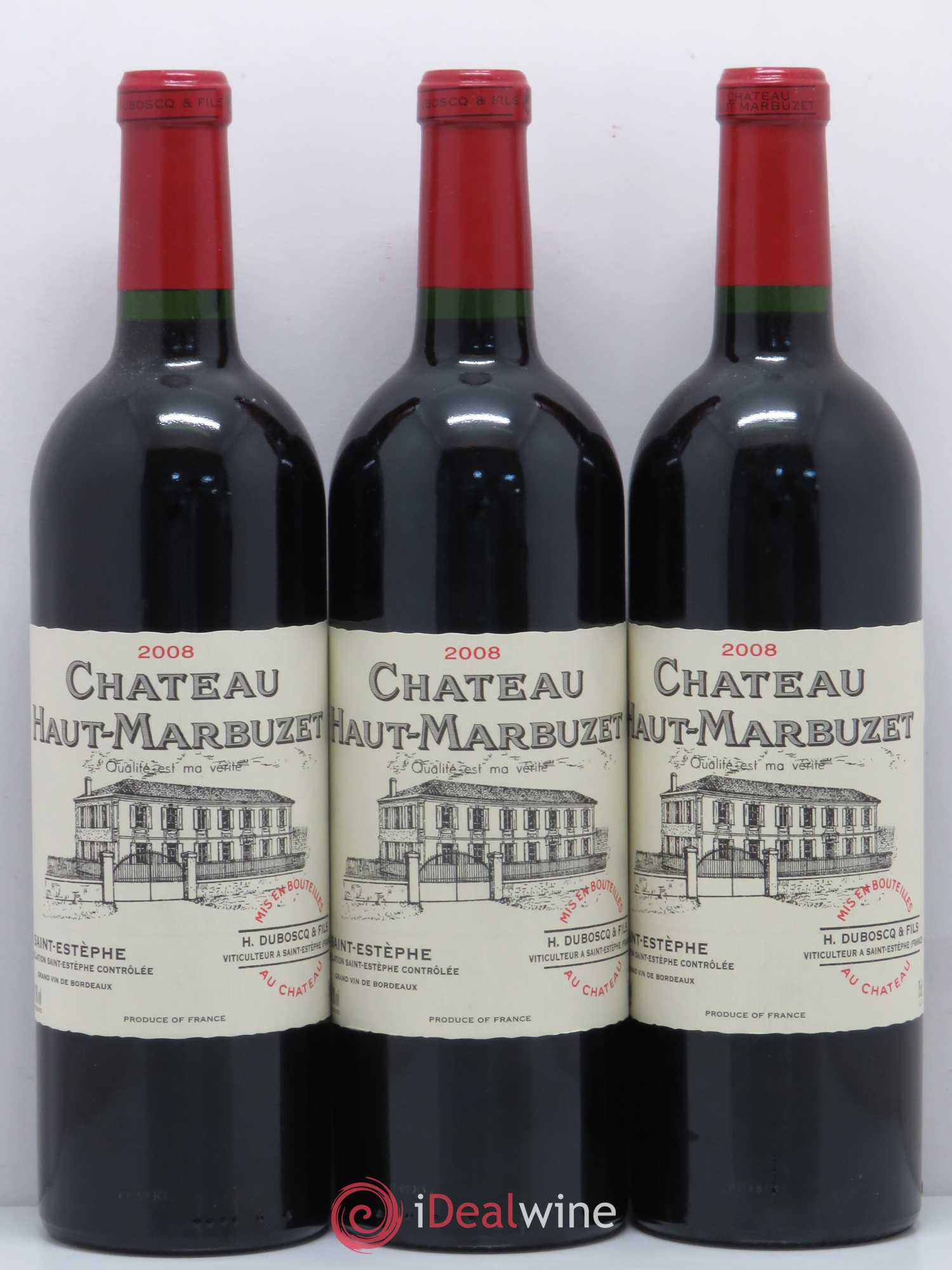 Château Haut Marbuzet 2008 - Lot de 12 bouteilles - 1