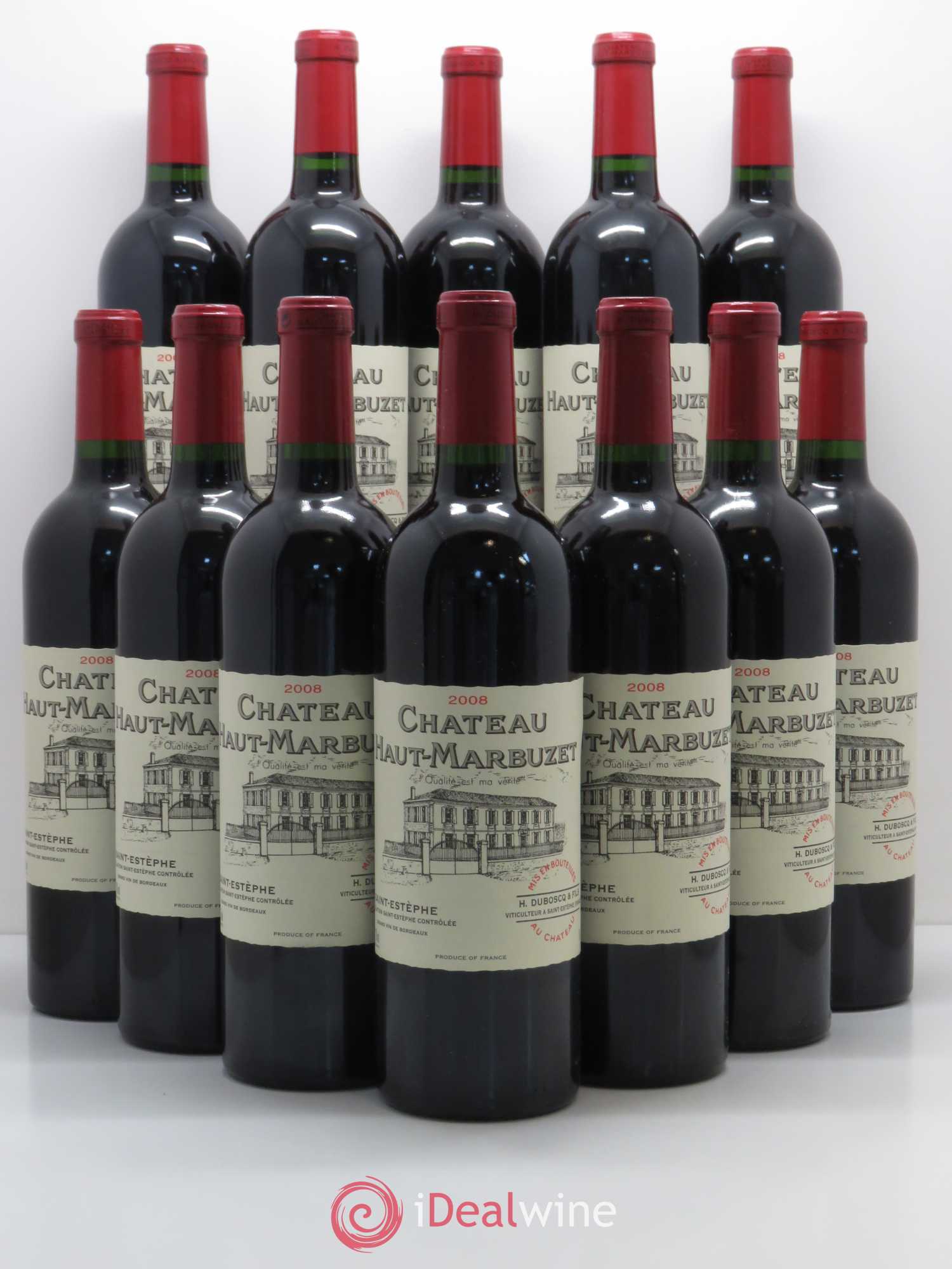 Château Haut Marbuzet 2008 - Lot de 12 bouteilles - 0