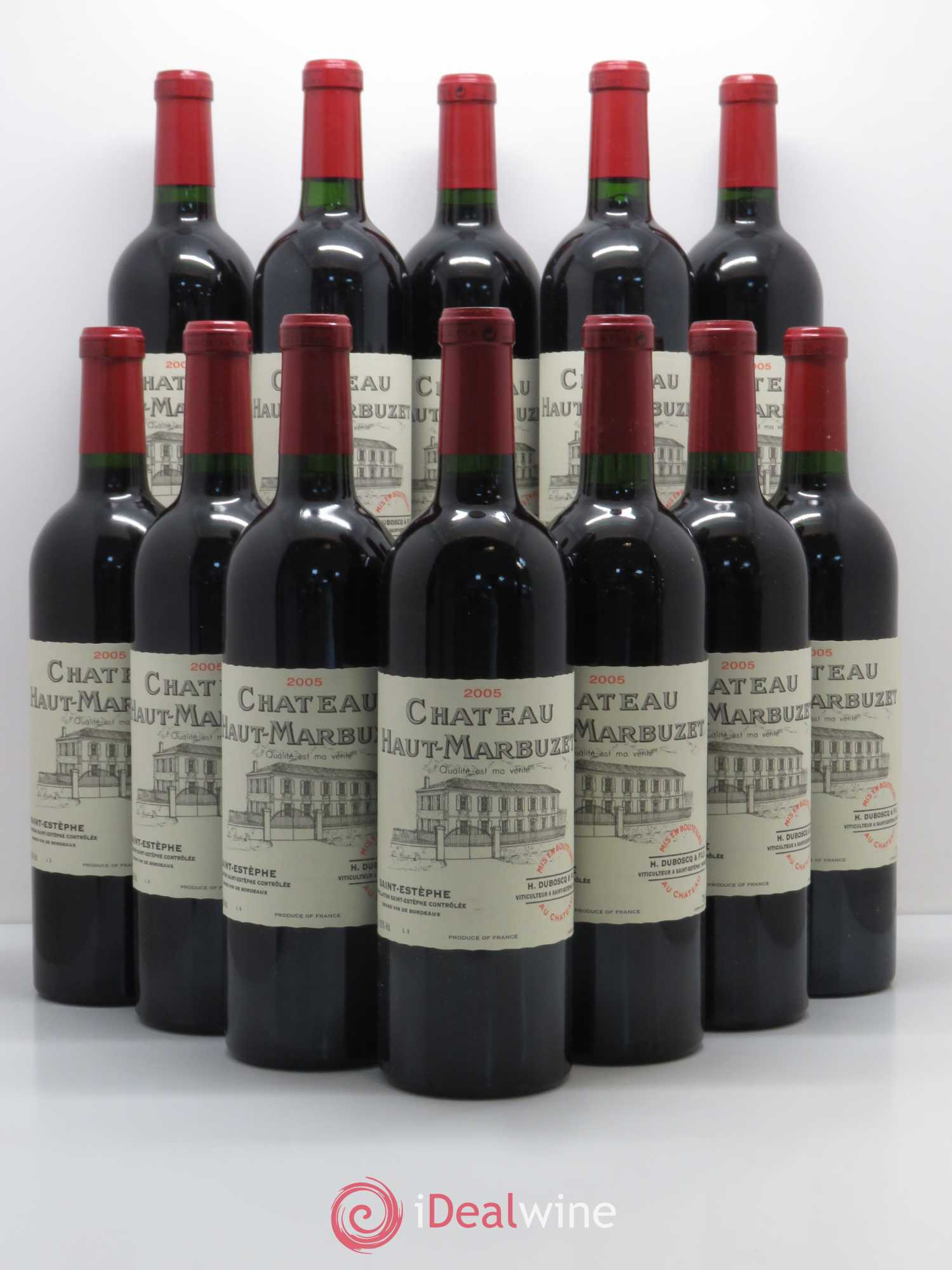 Château Haut Marbuzet 2005 - Lot de 12 bouteilles - 0