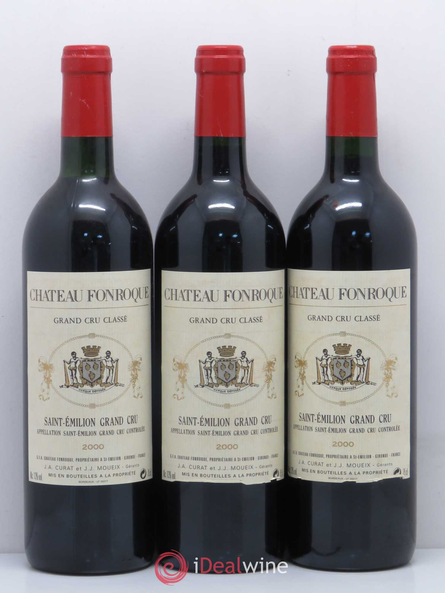 Château Fonroque Grand Cru Classé 2000 - Lot de 12 bouteilles - 1