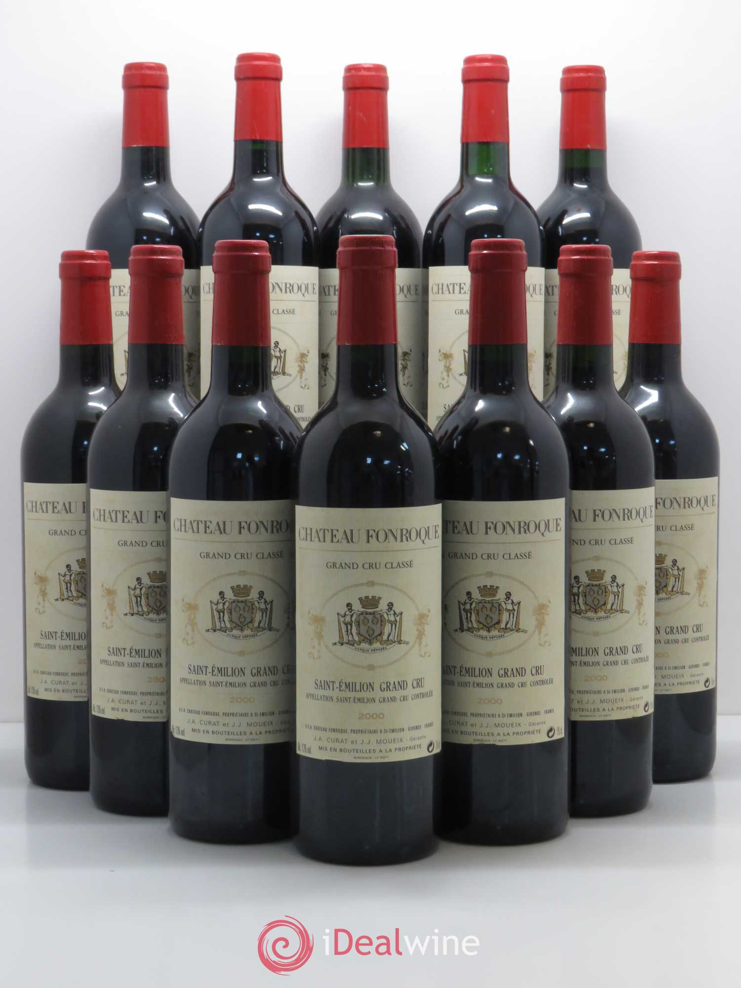 Château Fonroque Grand Cru Classé 2000 - Lot de 12 bouteilles - 0