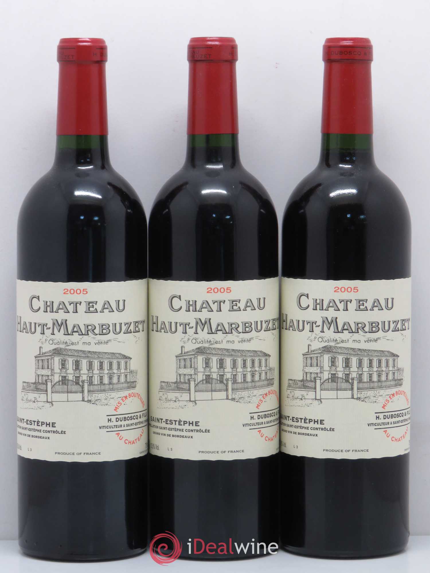 Château Haut Marbuzet 2005 - Lot de 12 bouteilles - 1