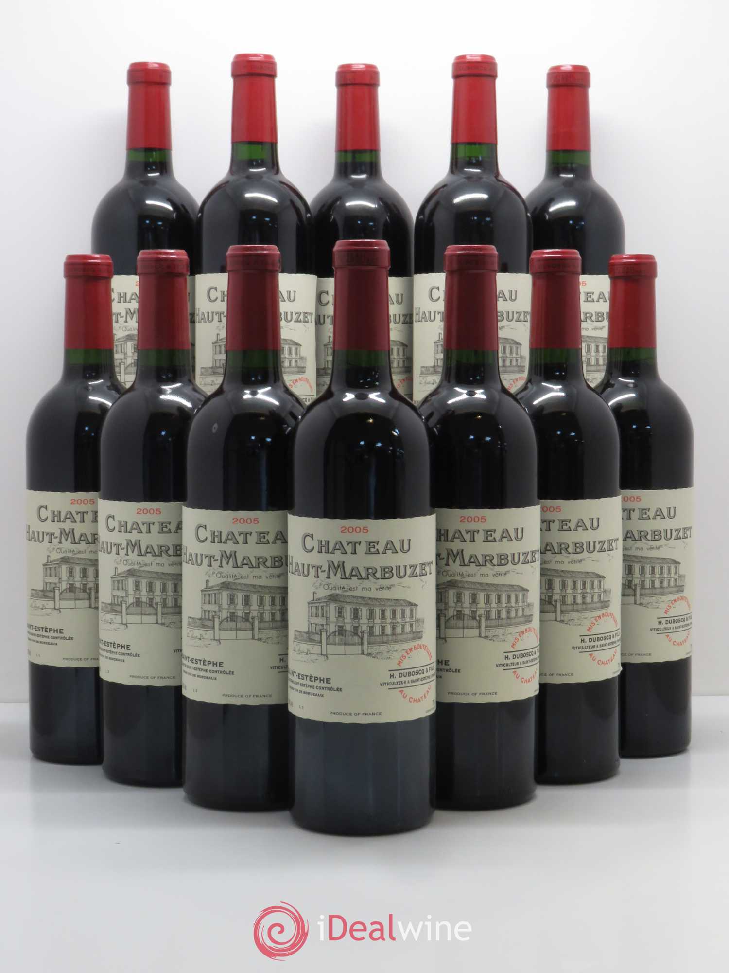 Château Haut Marbuzet 2005 - Lot de 12 bouteilles - 0