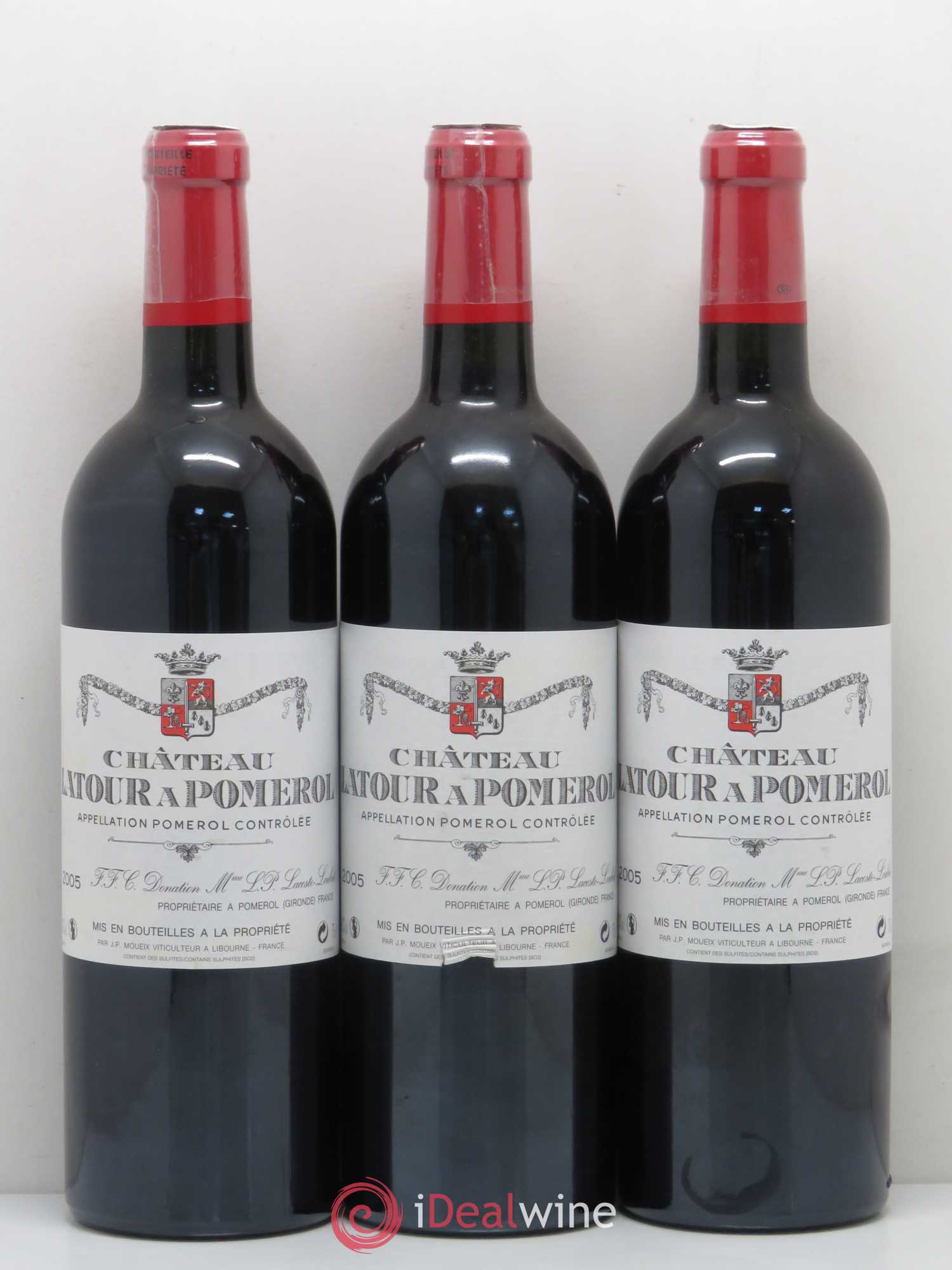 Château Latour à Pomerol 2005 - Lot de 6 bouteilles - 1