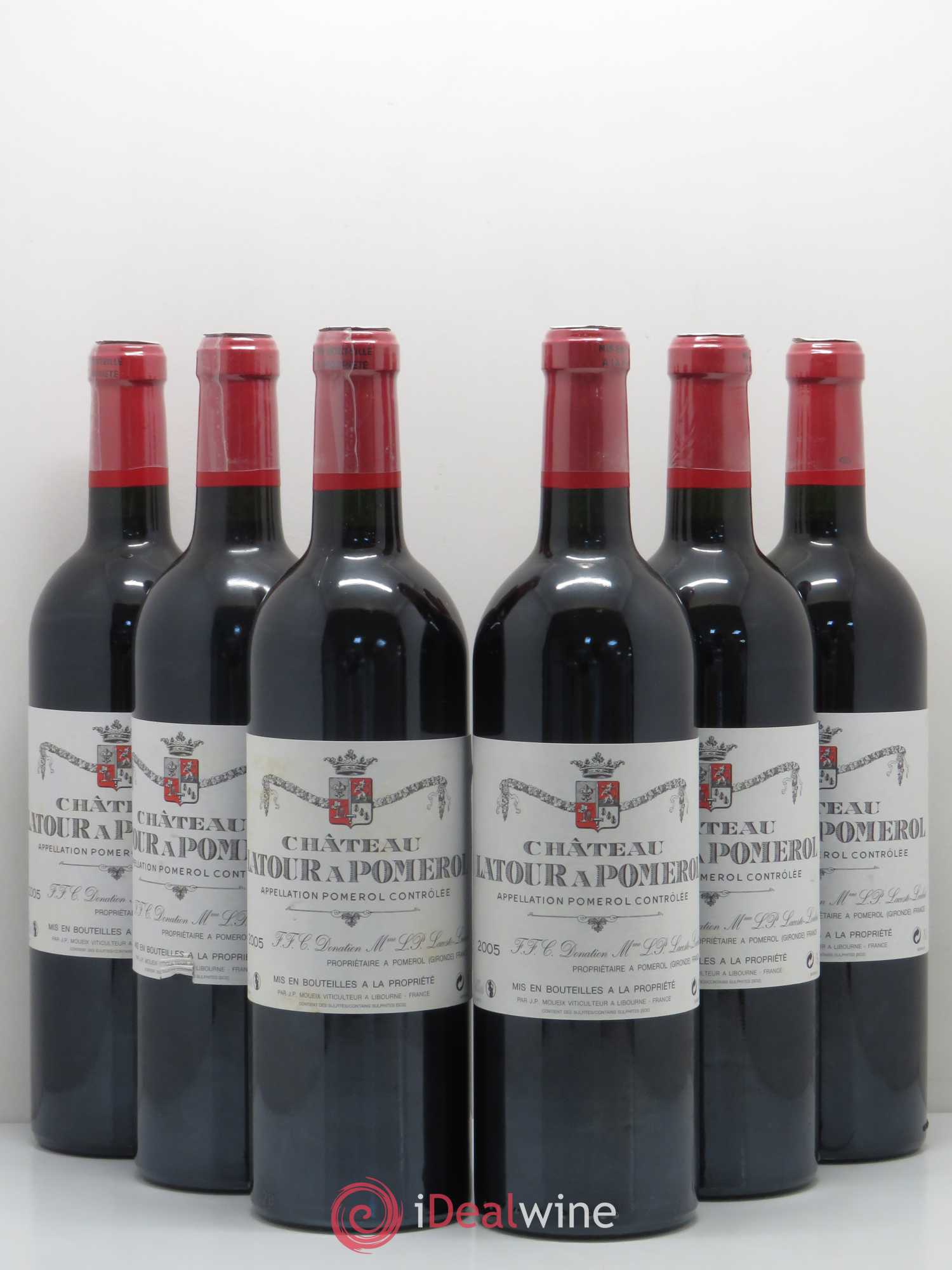 Château Latour à Pomerol 2005 - Lot de 6 bouteilles - 0