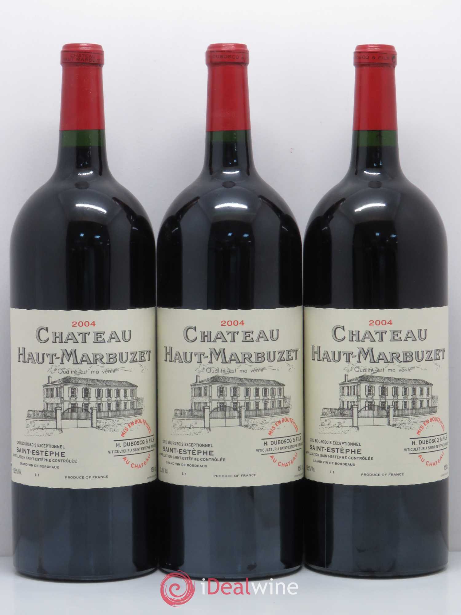 Château Haut Marbuzet 2004 - Lot de 6 magnums - 2