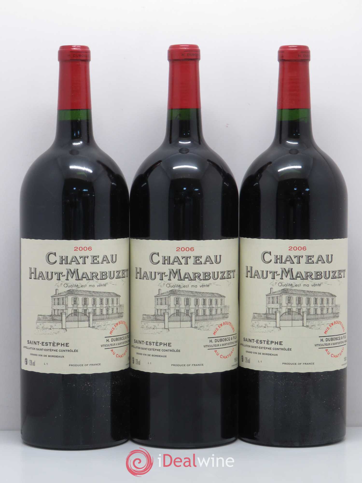 Château Haut Marbuzet 2006 - Lot de 6 magnums - 2