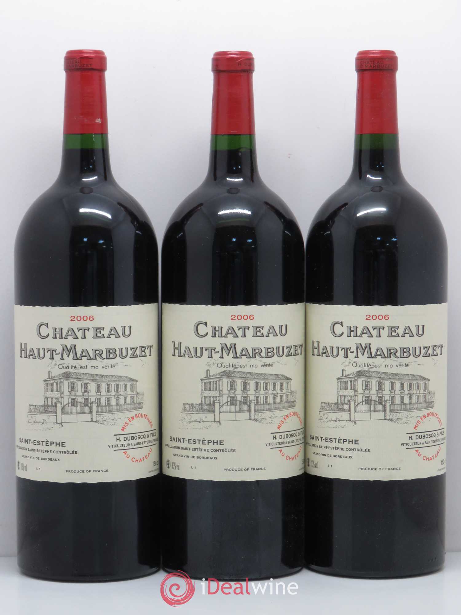 Château Haut Marbuzet 2006 - Lot de 6 magnums - 2