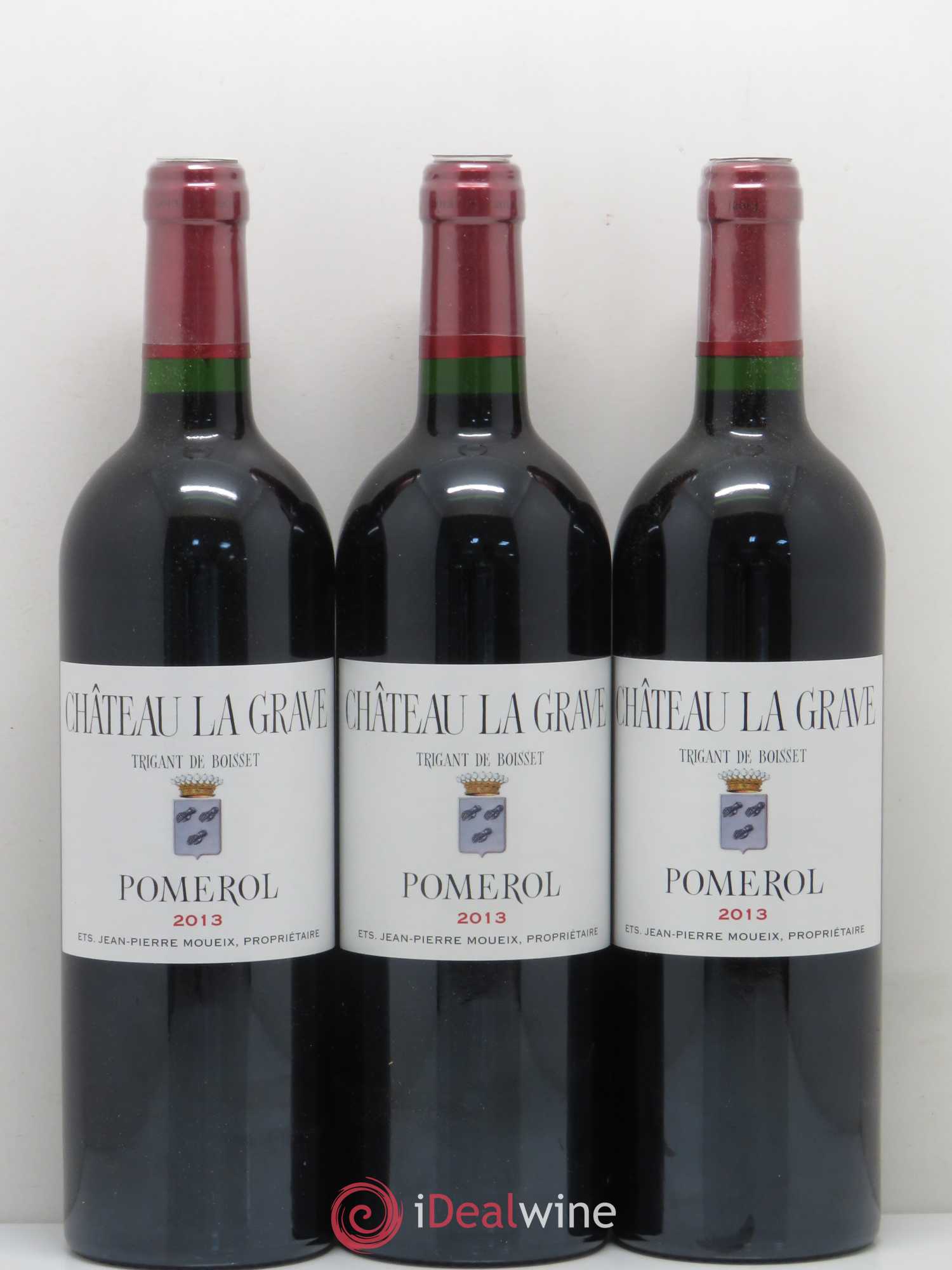 Château La Grave à Pomerol (Trigant de Boisset) 2013 - Lot de 12 bouteilles - 1