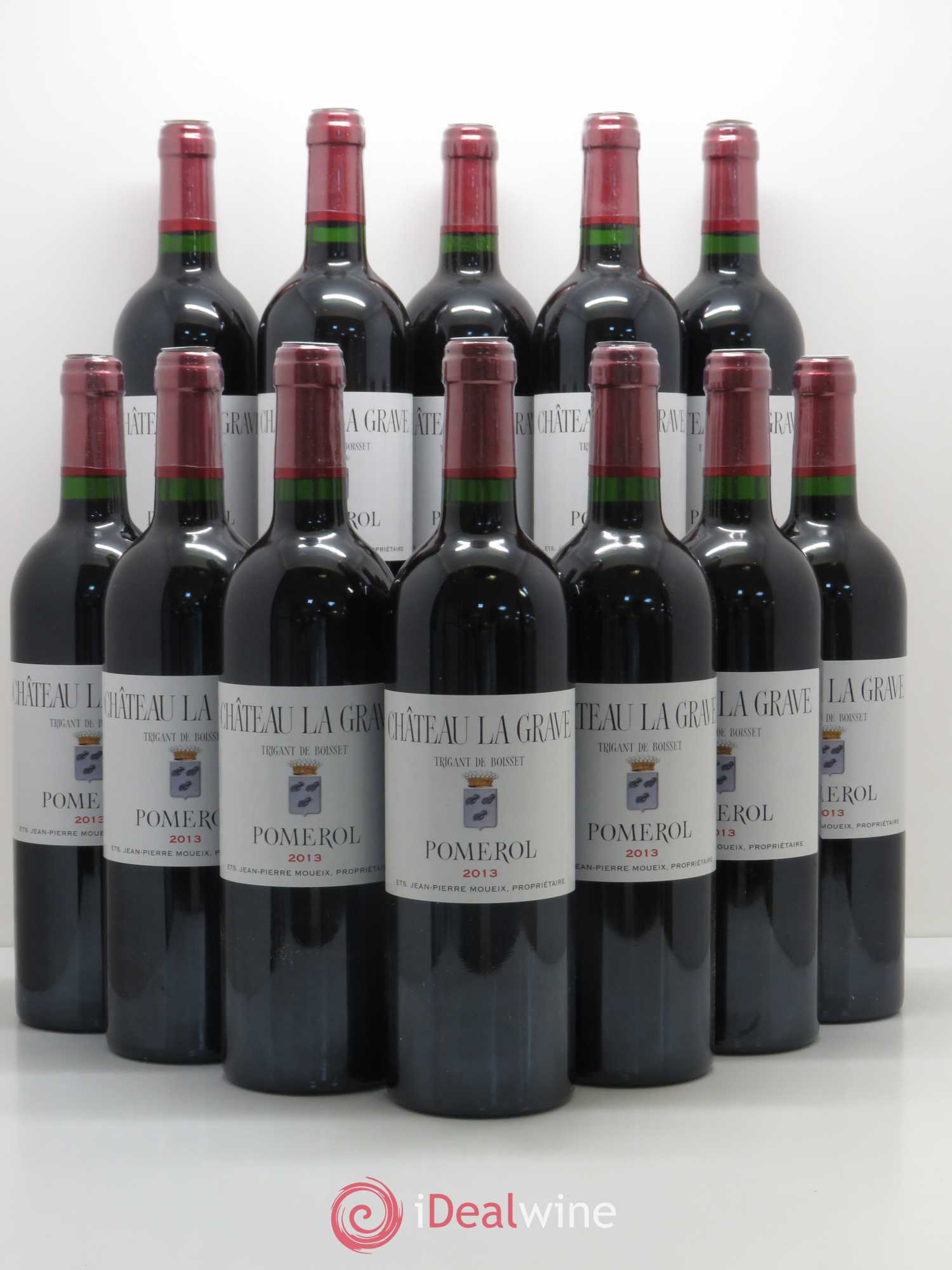 Château La Grave à Pomerol (Trigant de Boisset) 2013 - Lot de 12 bouteilles - 0