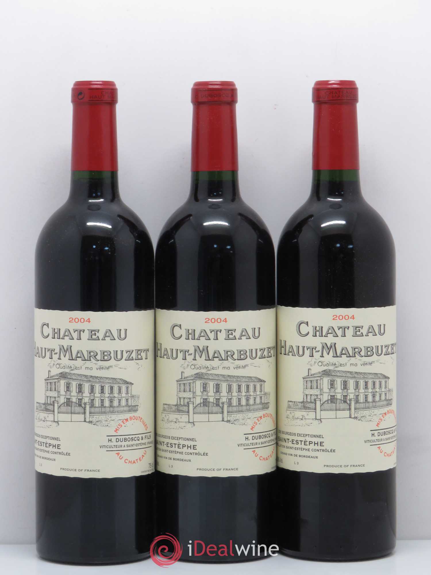 Château Haut Marbuzet 2004 - Lot de 12 bouteilles - 1