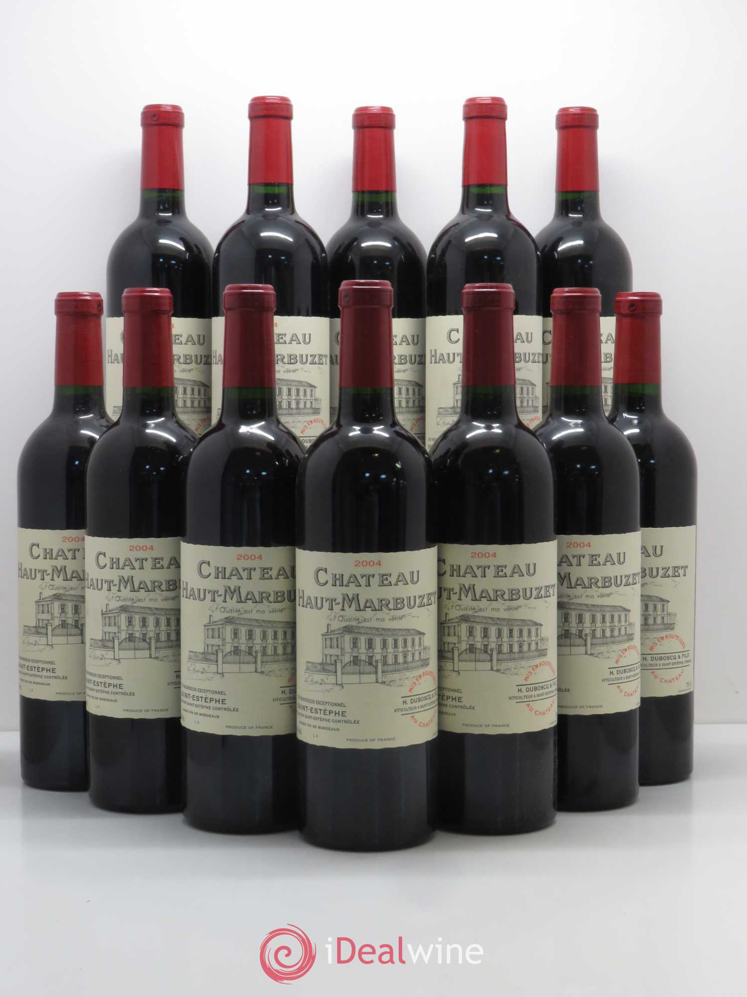 Château Haut Marbuzet 2004 - Lot de 12 bouteilles - 0