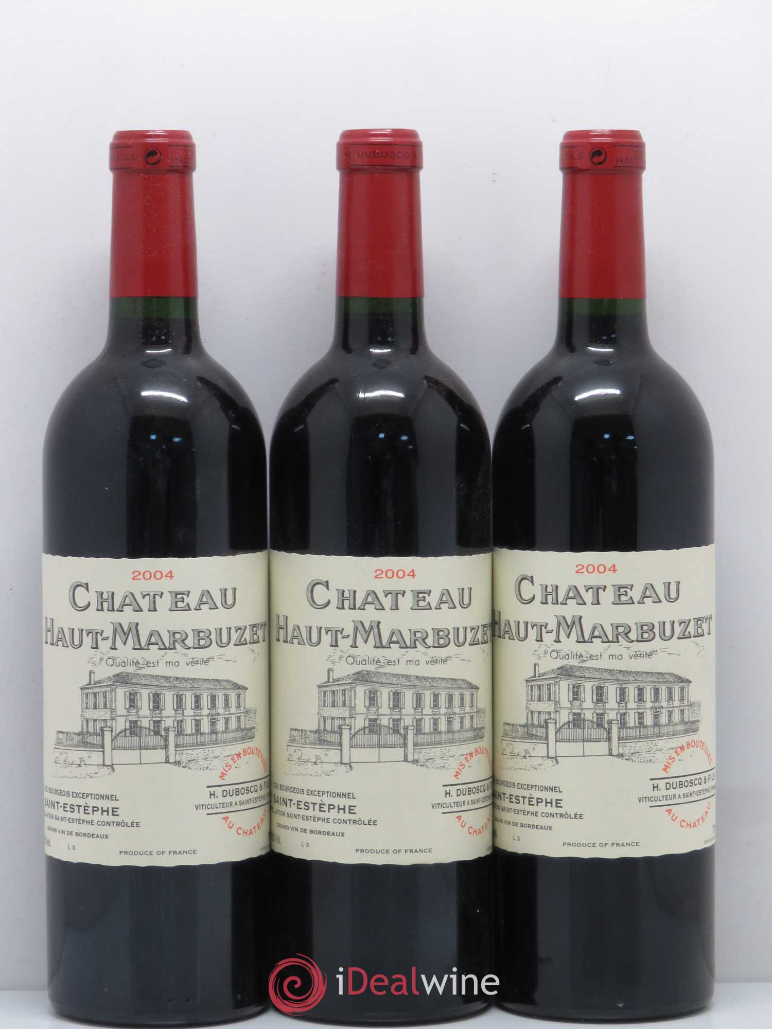 Château Haut Marbuzet 2004 - Lot de 12 bouteilles - 1