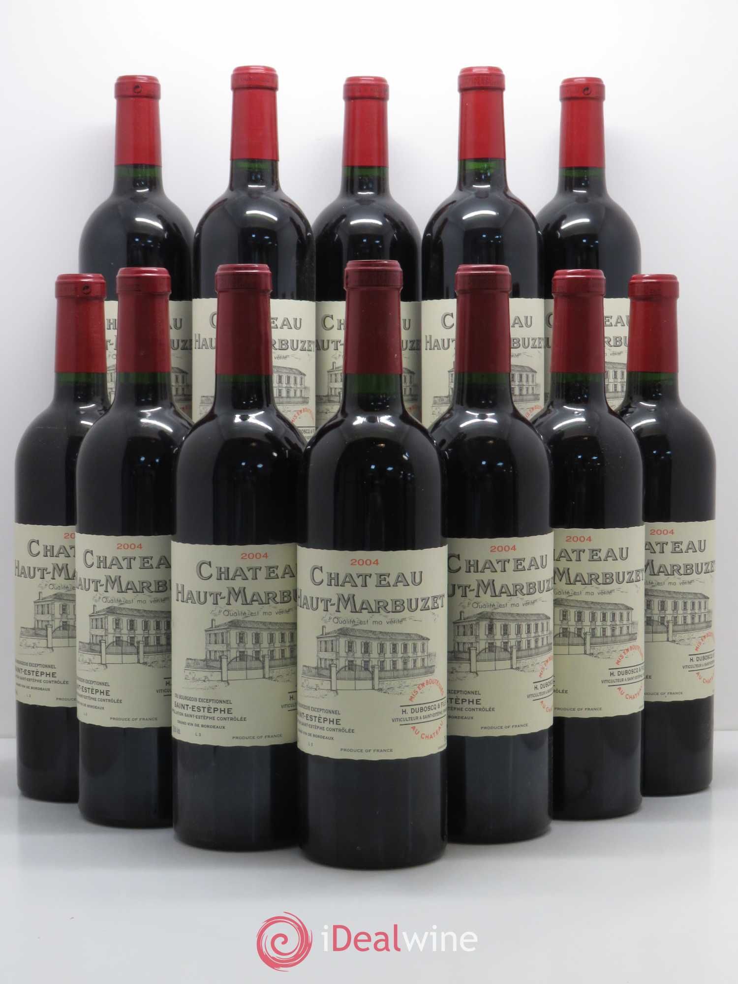 Château Haut Marbuzet 2004 - Lot de 12 bouteilles - 0
