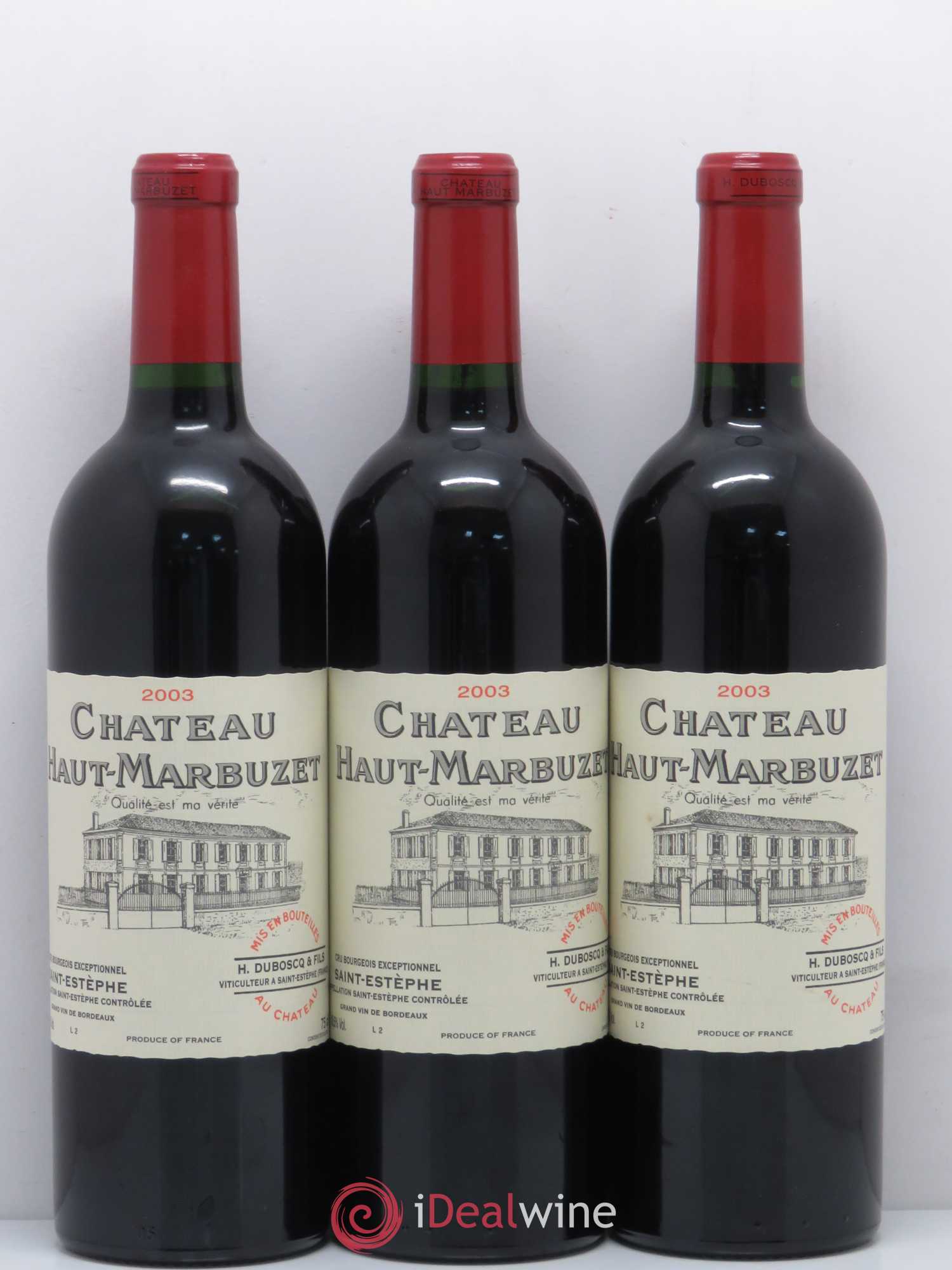 Château Haut Marbuzet 2003 - Lot de 12 bouteilles - 2