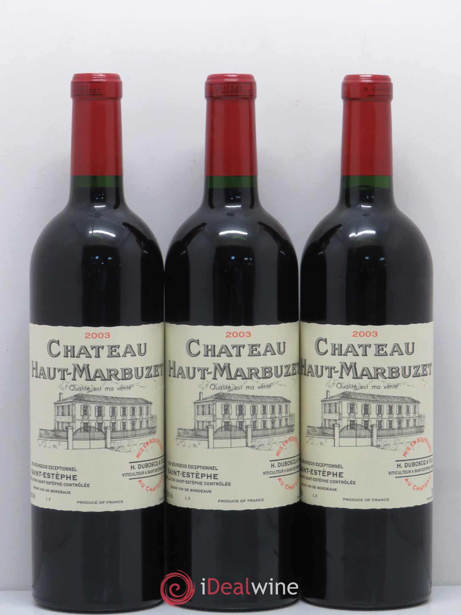 Château Haut Marbuzet 2003 - Lot de 12 bouteilles - 3
